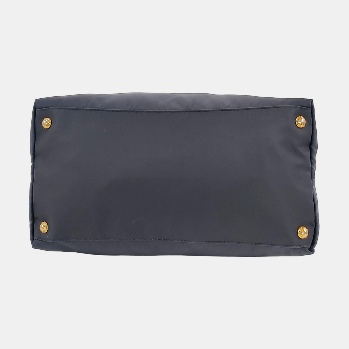 PRADA Tote bag Navy Nylon Logo Crossbody Bag Handbag Single Shoulder Bag Golden hardware-(SKU)-953507346