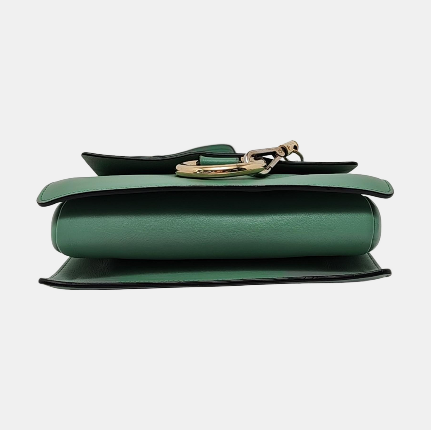 Chloé Faye Small size Green Cowhide Ring Shoulder Bag Golden hardware-(SKU)-953561461
