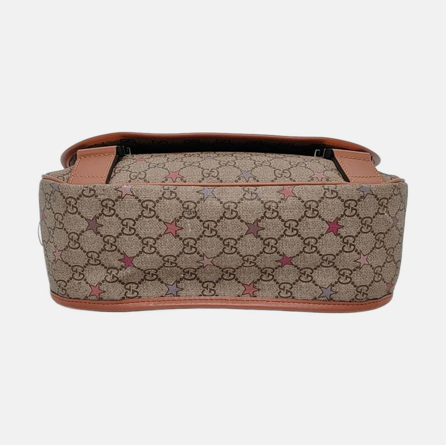 GUCCI Multicolor Coated Canvas Vintage Print Single Shoulder Bag Crossbody Bag Golden hardware-(SKU)-953527421