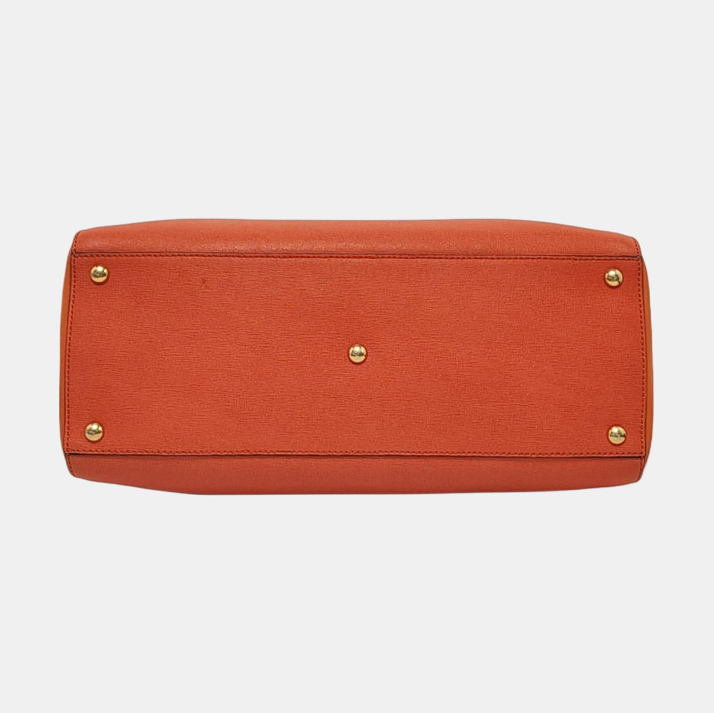 FENDI 2 Jours Medium size Orange Cowhide Single Shoulder Bag Tote Bag Golden hardware Removable shoulder strap-(SKU)-953654098