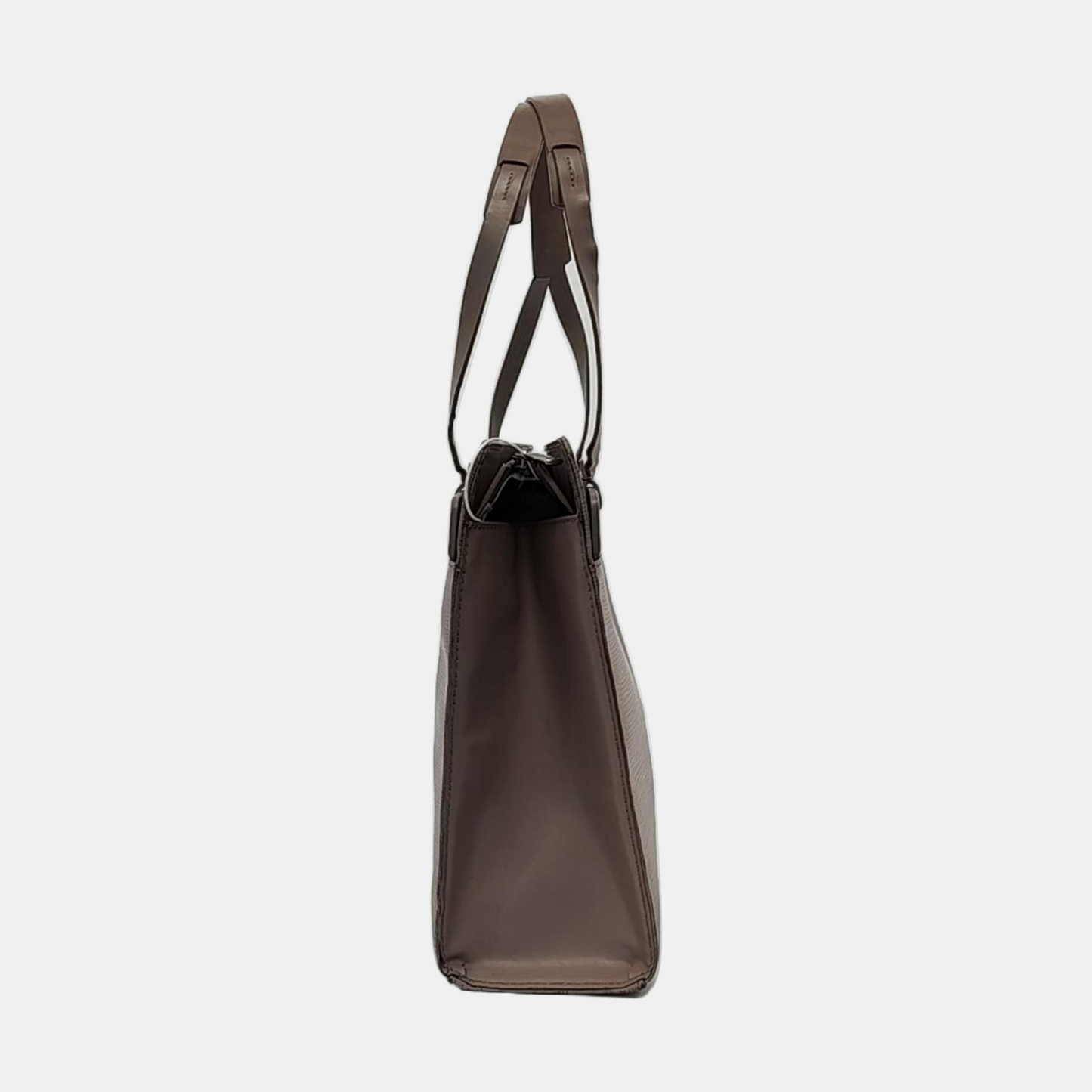 LOUIS VUITTON VINTAGE CROISETTE Large size 粉紫色EPI牛皮水波纹Shoulder Bag Handbag Silver Hardware-(SKU)-953507402