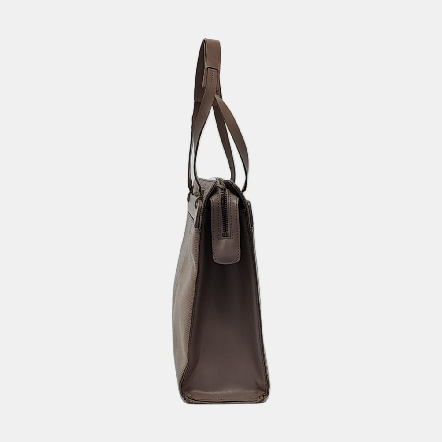 LOUIS VUITTON VINTAGE CROISETTE Large size 粉紫色EPI牛皮水波纹Shoulder Bag Handbag Silver Hardware-(SKU)-953507402