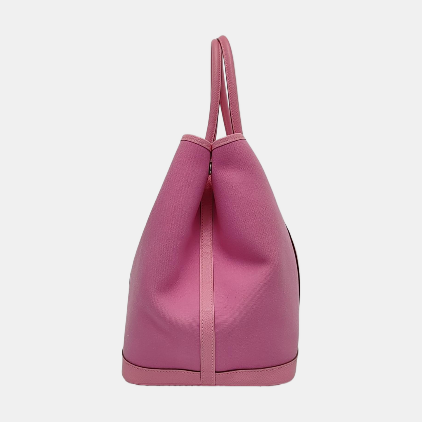 HERMÈS Garden Party 36 Mallow Purple Canvas Garden Bag with Silver Hardware-(SKU)-953624546