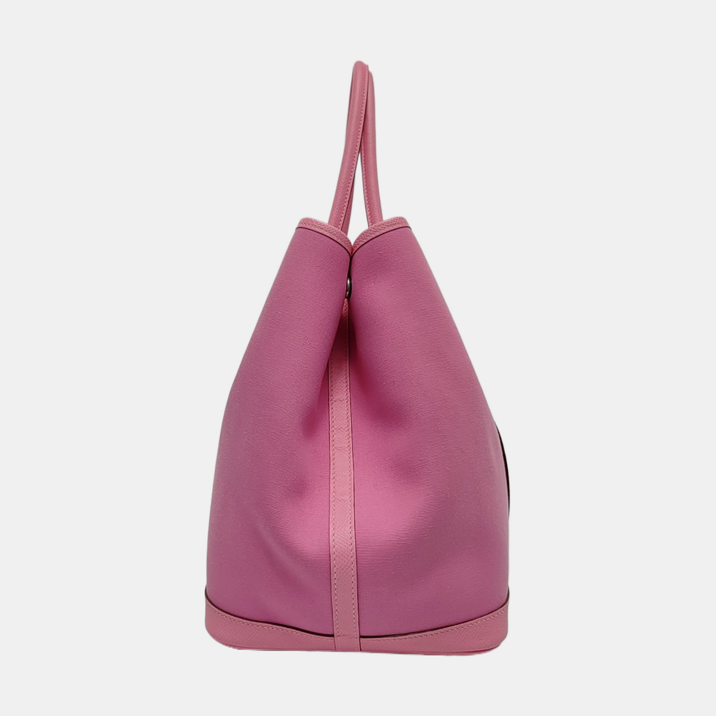 HERMÈS Garden Party 36 Mallow Purple Canvas Garden Bag with Silver Hardware-(SKU)-953624546