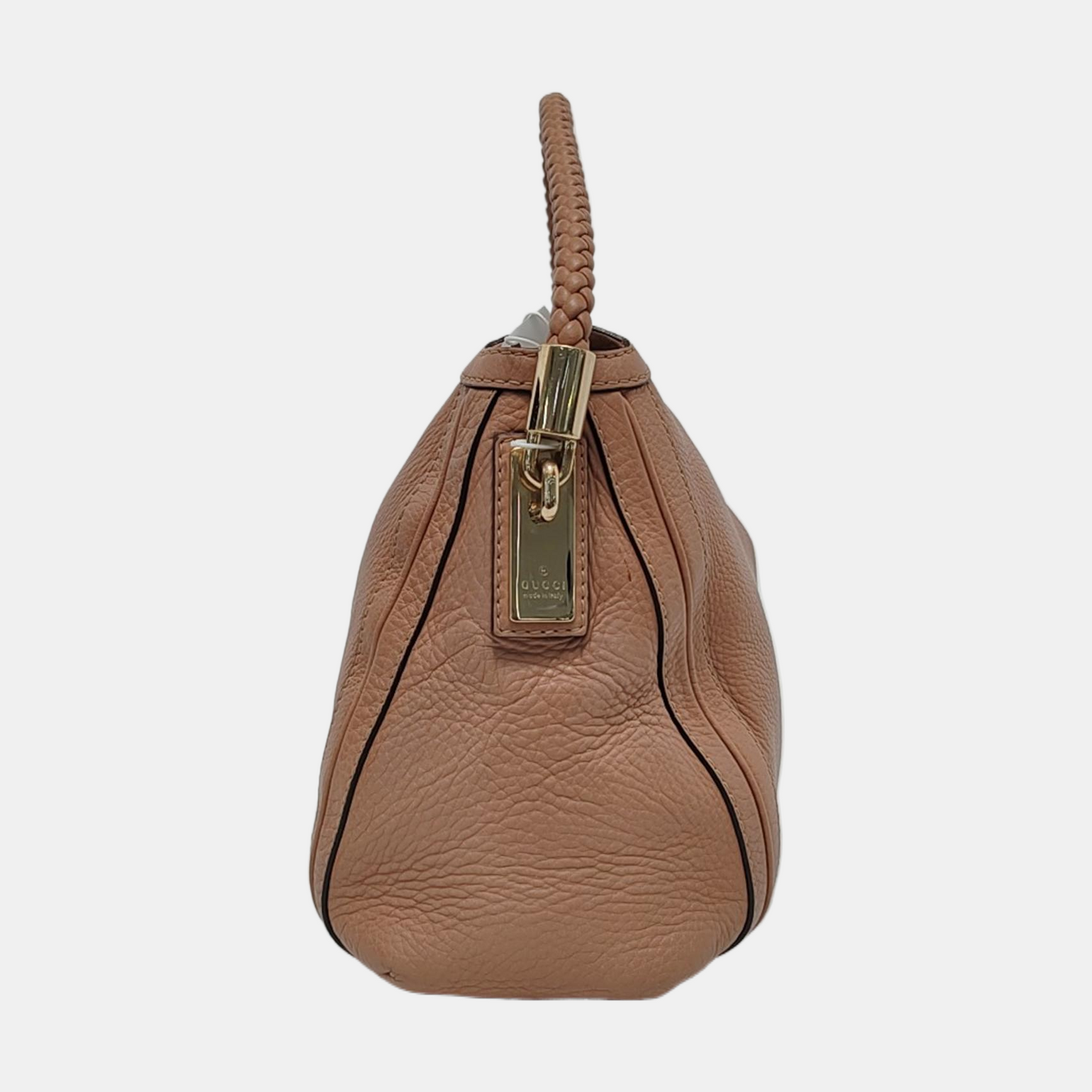 GUCCI Bella Brown Cow Leather Bamboo Tassel Single Shoulder Bag Golden hardware-(SKU)-953466112