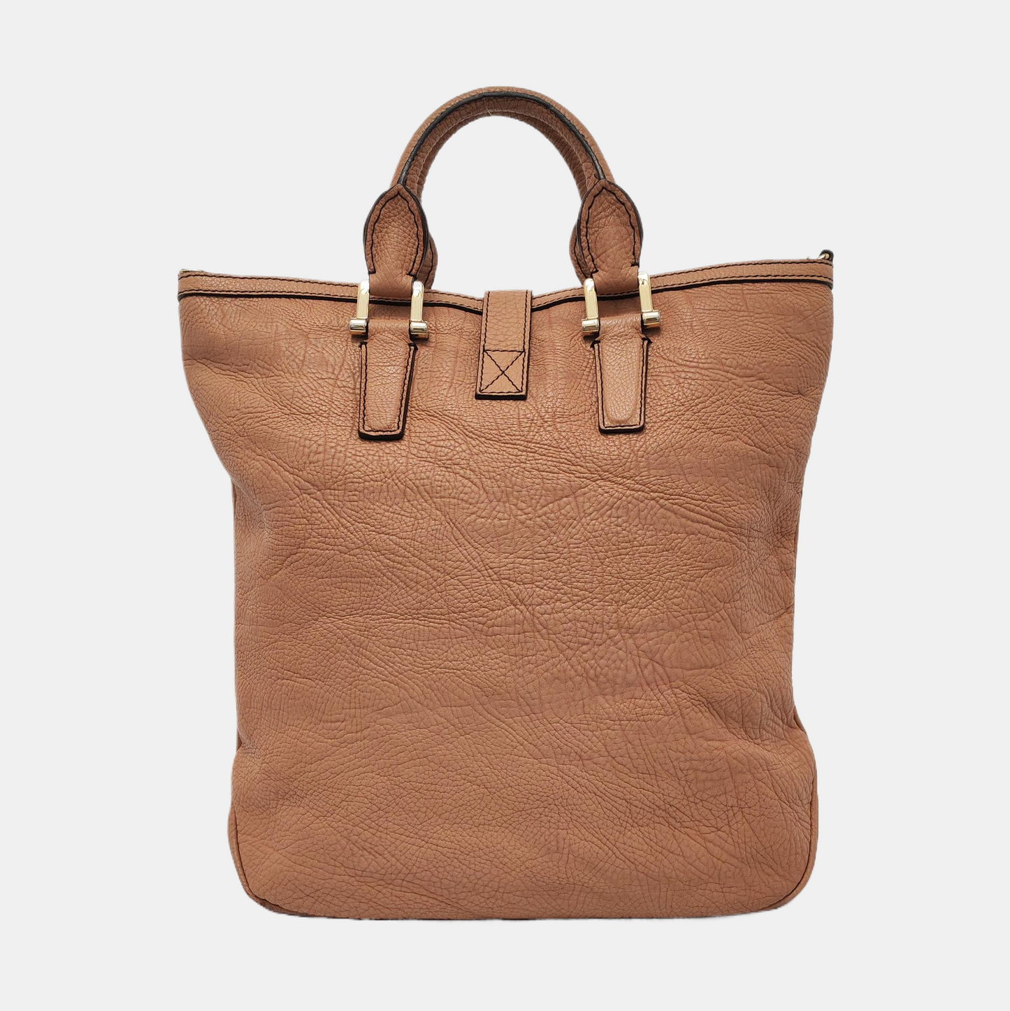 BURBERRY Khaki cowhide single shoulder bag Golden hardware Removable shoulder strap-(SKU)-953631623