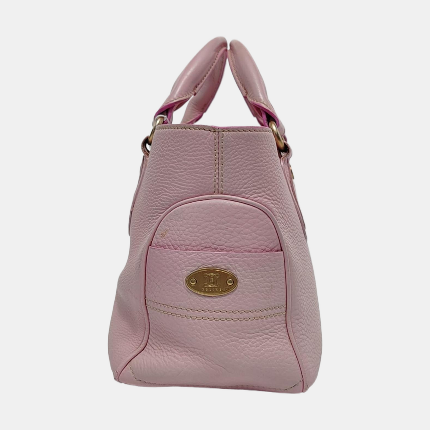 CELINE Tote bag Pink Leather Tote Bag Golden hardware-(SKU)-953701624