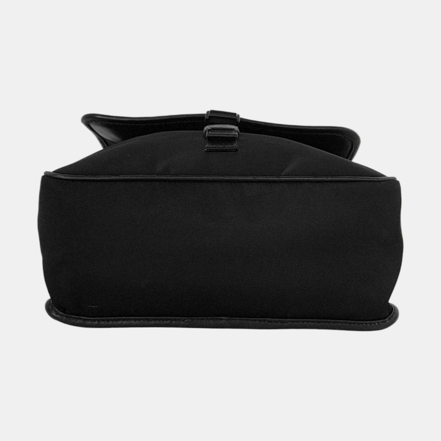 PRADA Black Nylon Crossbody Bag Single Shoulder Bag Silver Hardware-(SKU)-953408479