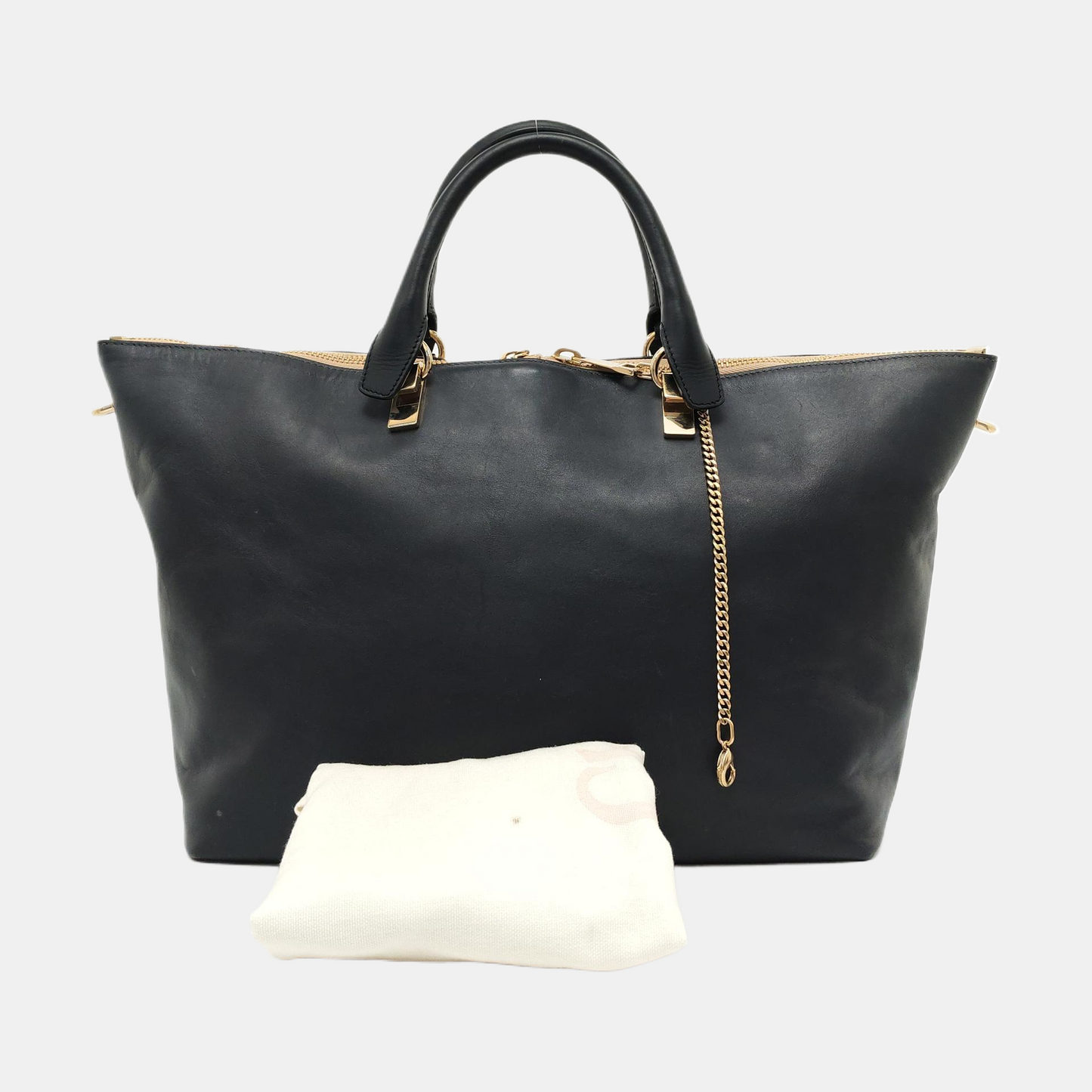 Chloé Baylee Color Block Leather Handbag Golden hardware-(SKU)-938087096