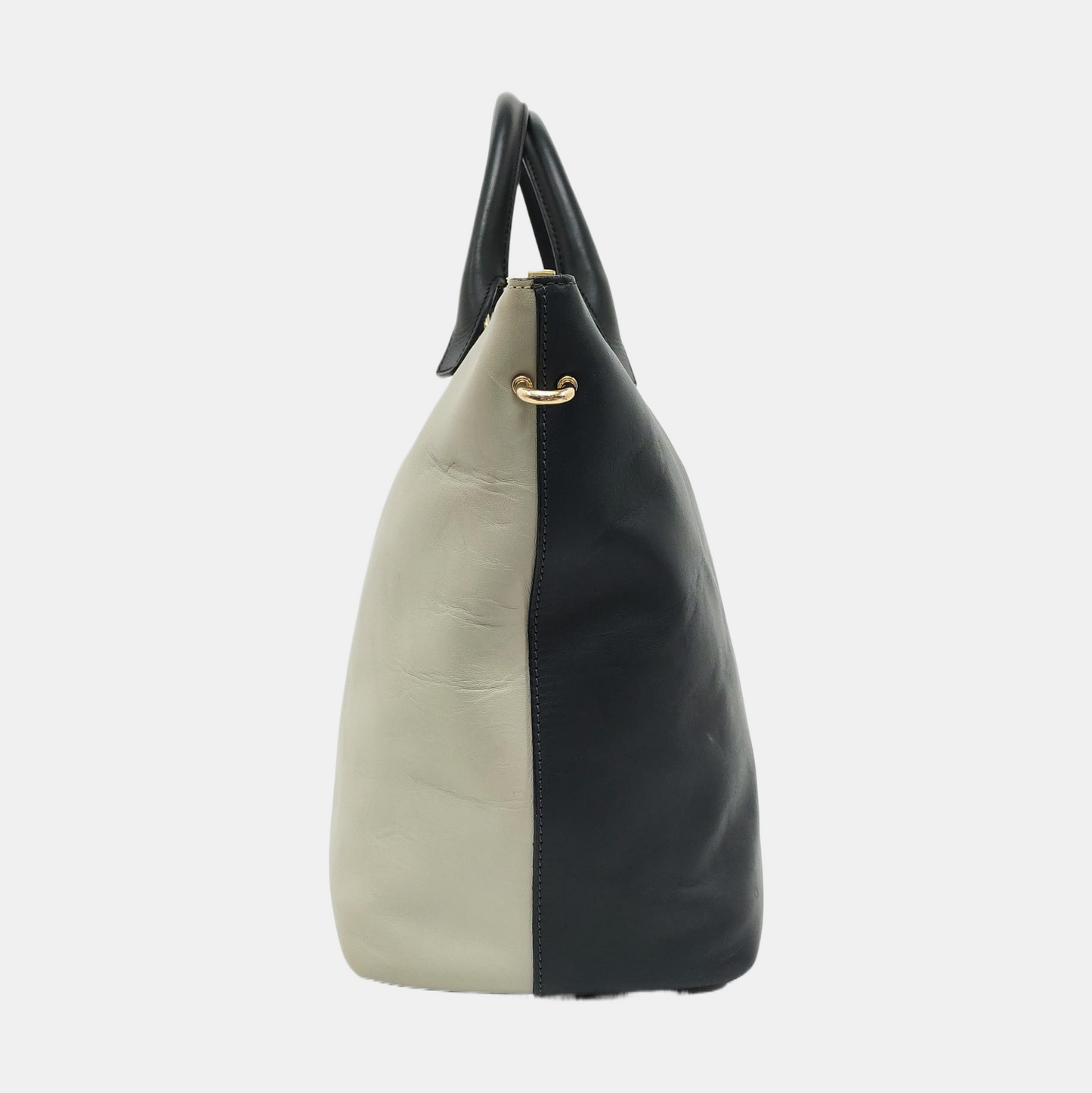 Chloé Baylee Color Block Leather Handbag Golden hardware-(SKU)-938087096