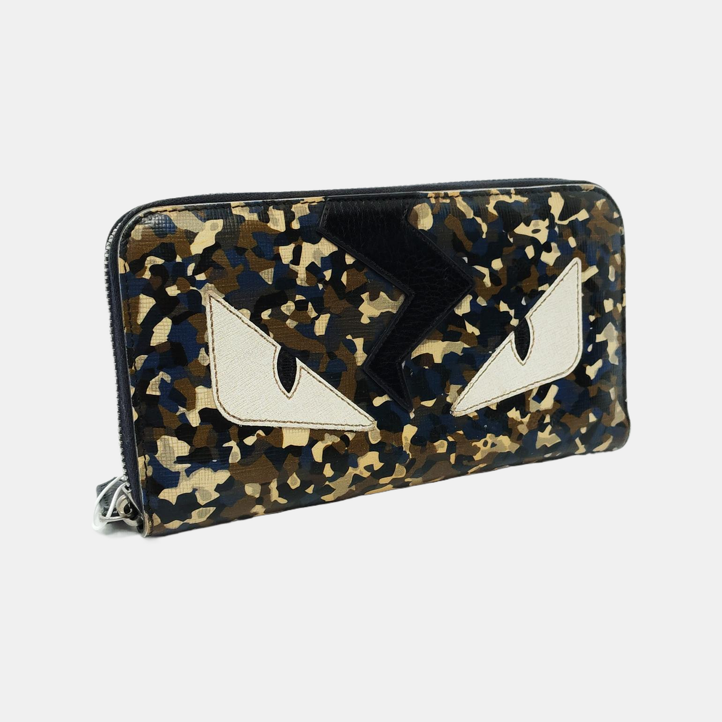 FENDI Monster Multicolor leather small monster wallet Silver Hardware-(SKU)-954001387