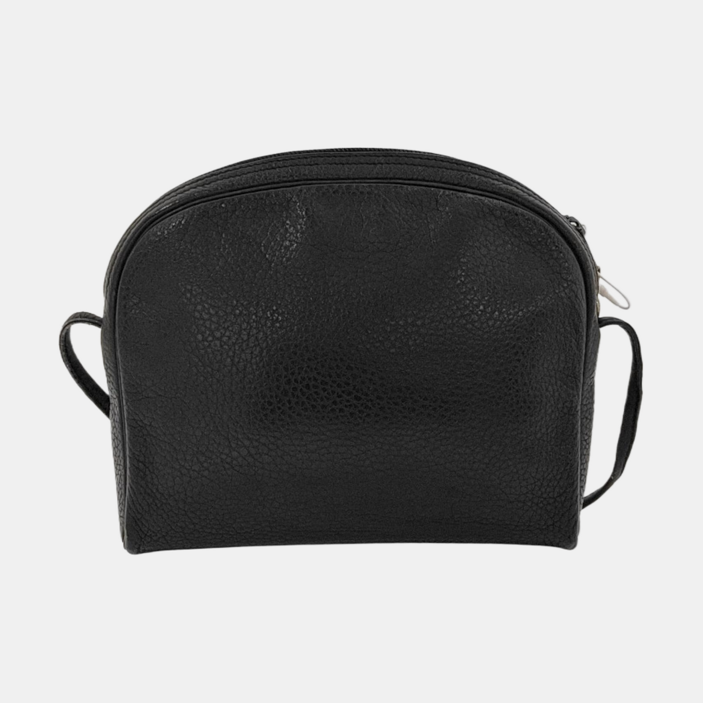 DIOR Black Coated Canvas Crossbody Bag Single Shoulder Bag Silver Hardware-(SKU)-945838220