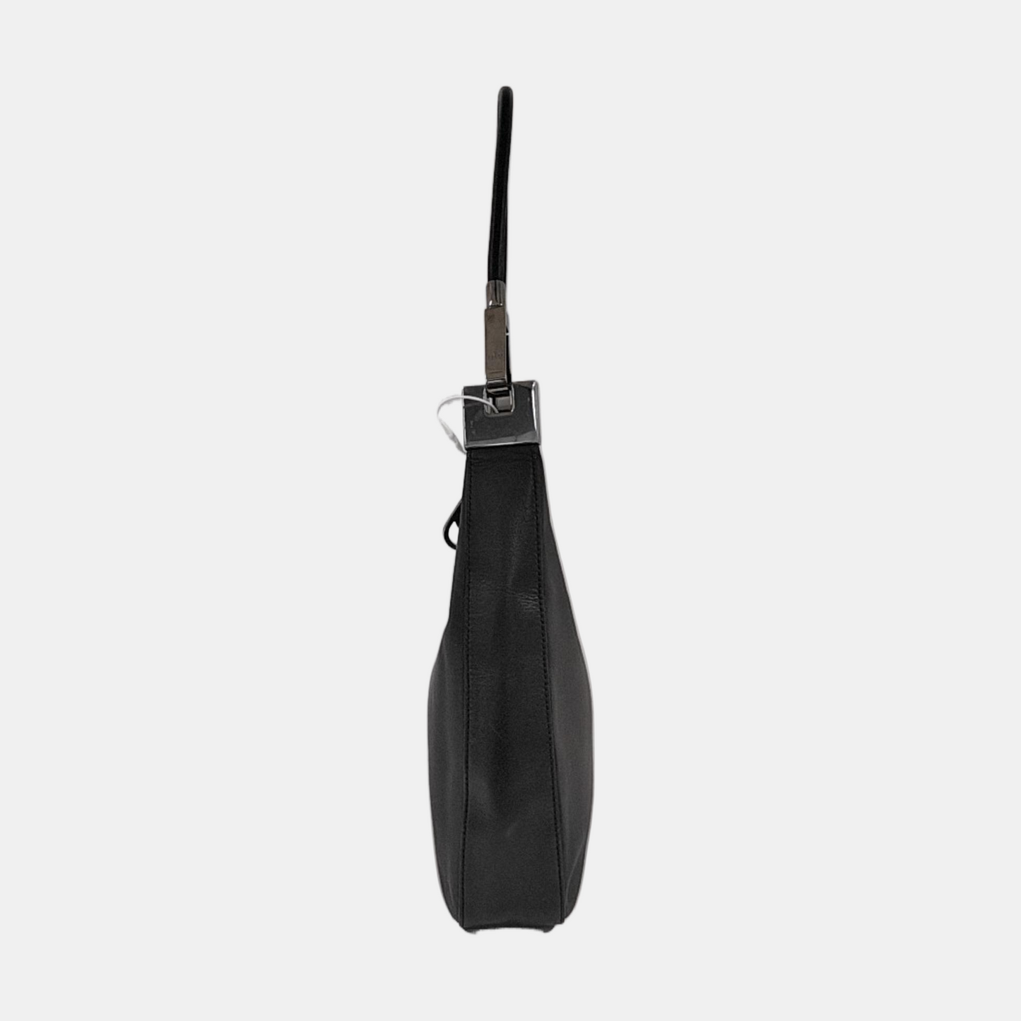 GUCCI Black Leather Single Shoulder Bag Silver Hardware Removable shoulder strap-(SKU)-938237426