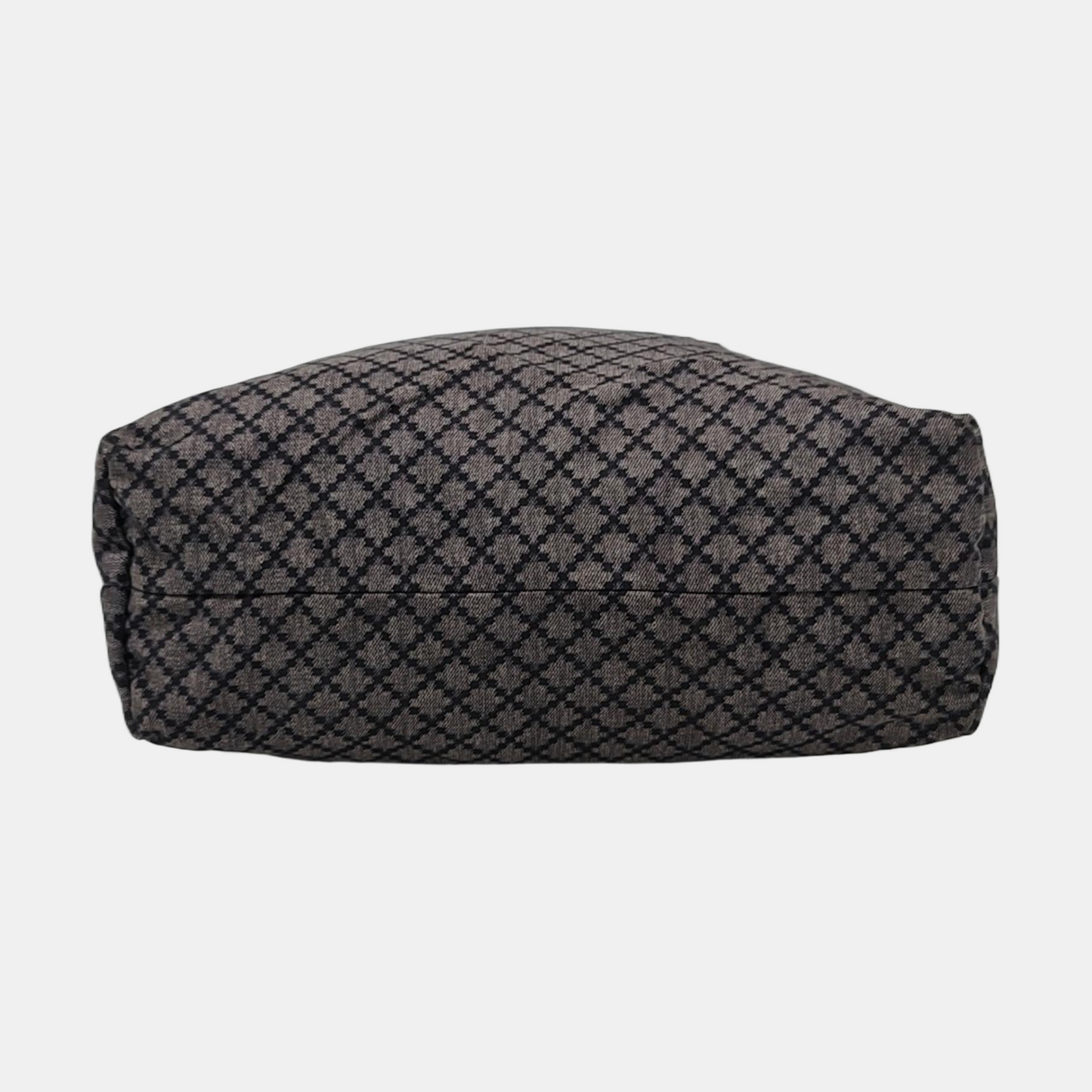 GUCCI Dark Grey Nylon Shoulder Bag Crossbody Bag Silver Hardware-(SKU)-954022367