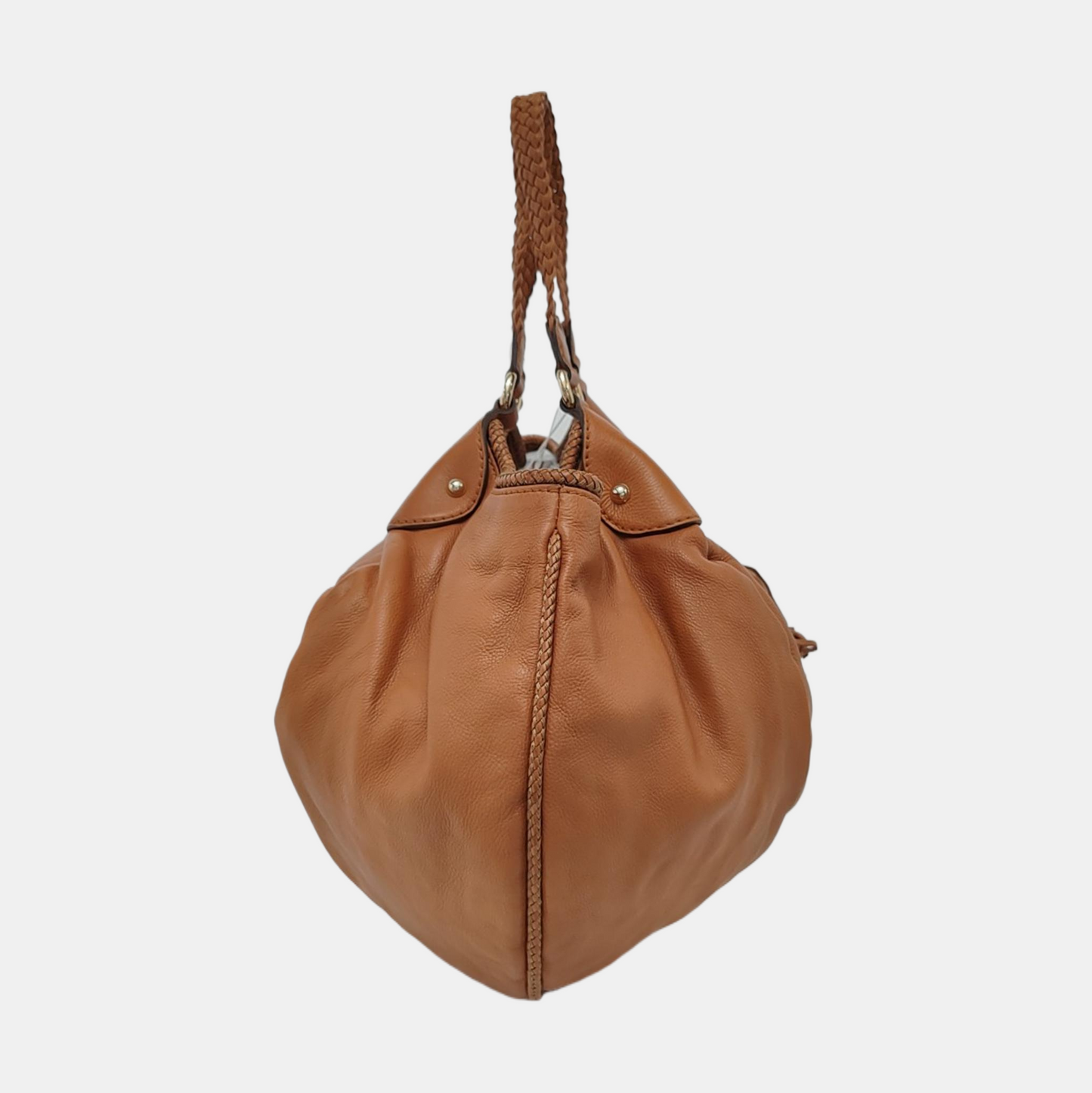GUCCI Marrakech Brown Leather Fringe Woven Single Shoulder Bag Handbag Golden hardware-(SKU)-953952440
