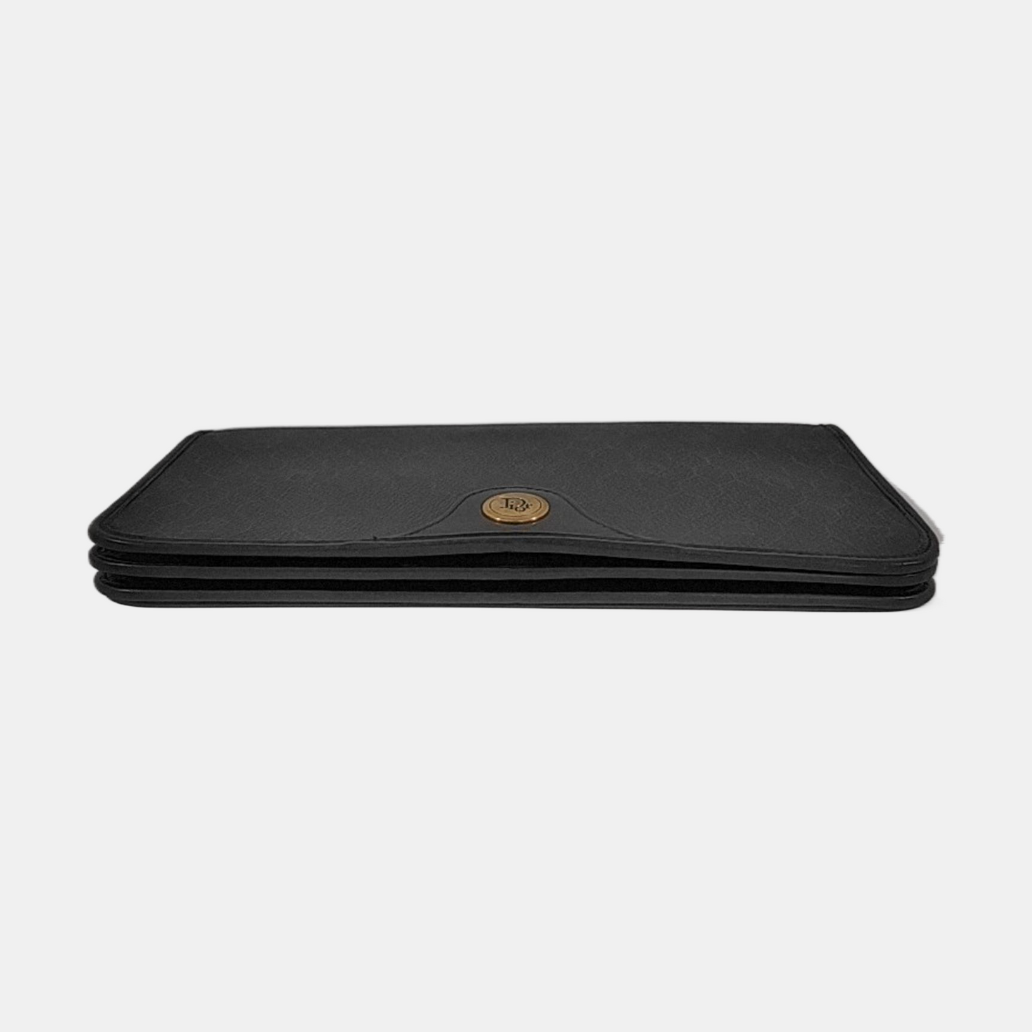 DIOR Black Coated Canvas Single Shoulder Bag-(SKU)-954098383