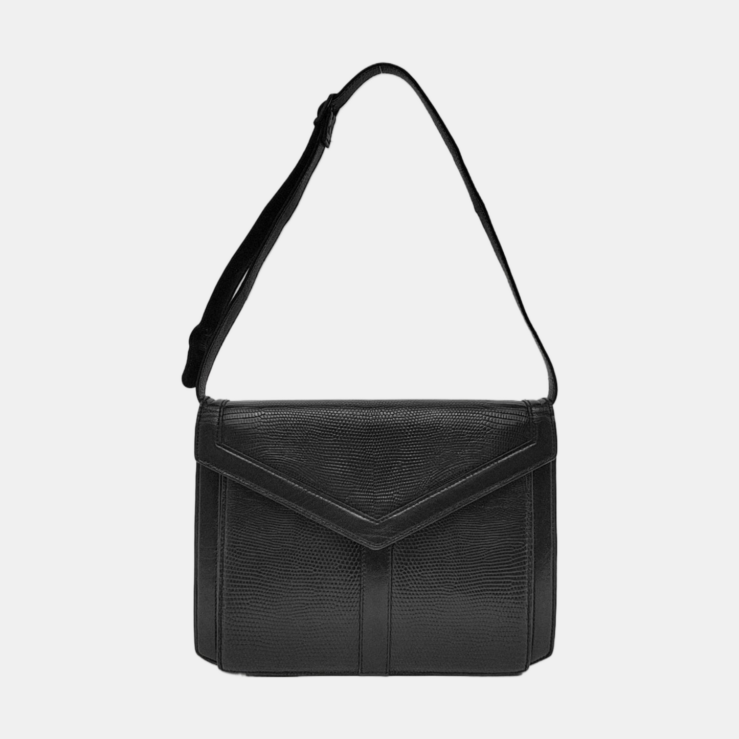 YSL Black Leather Crossbody Bag Single Shoulder Bag Golden hardware Removable shoulder strap-(SKU)-953941805