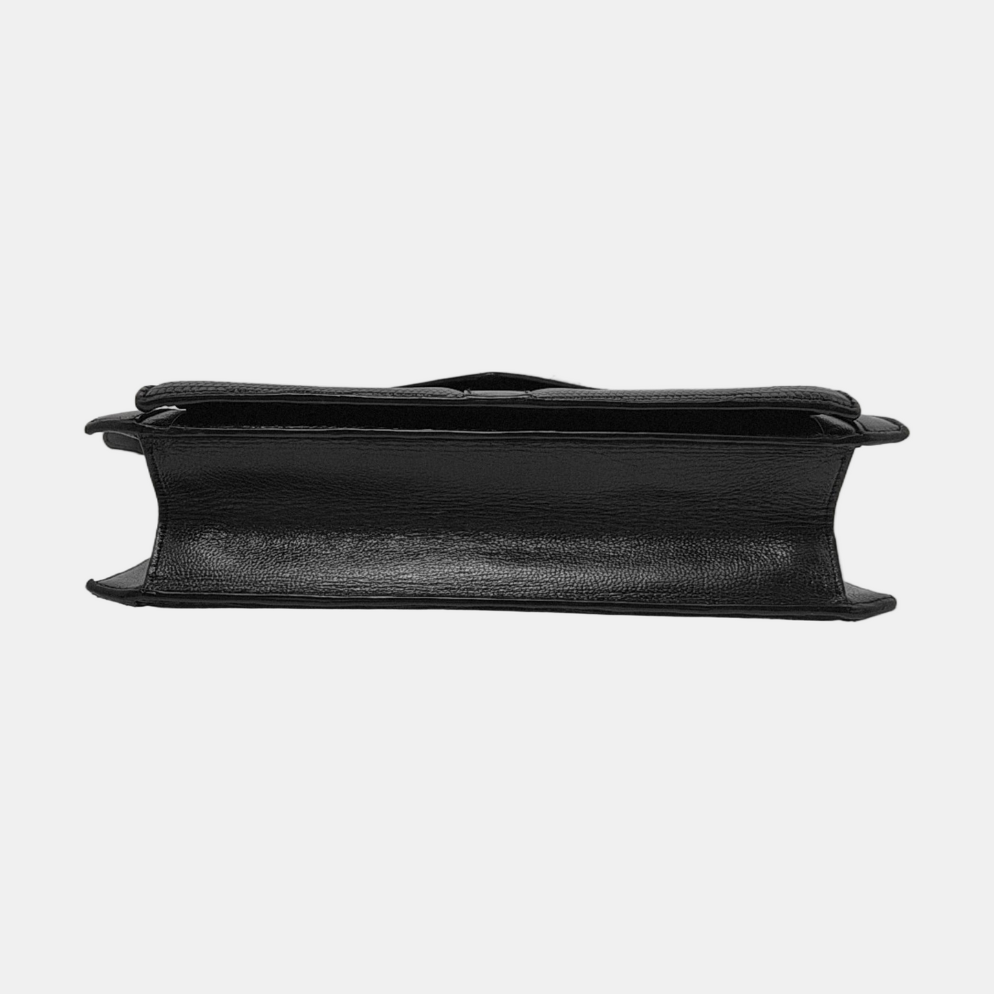 YSL Black Leather Crossbody Bag Single Shoulder Bag Golden hardware Removable shoulder strap-(SKU)-953941805