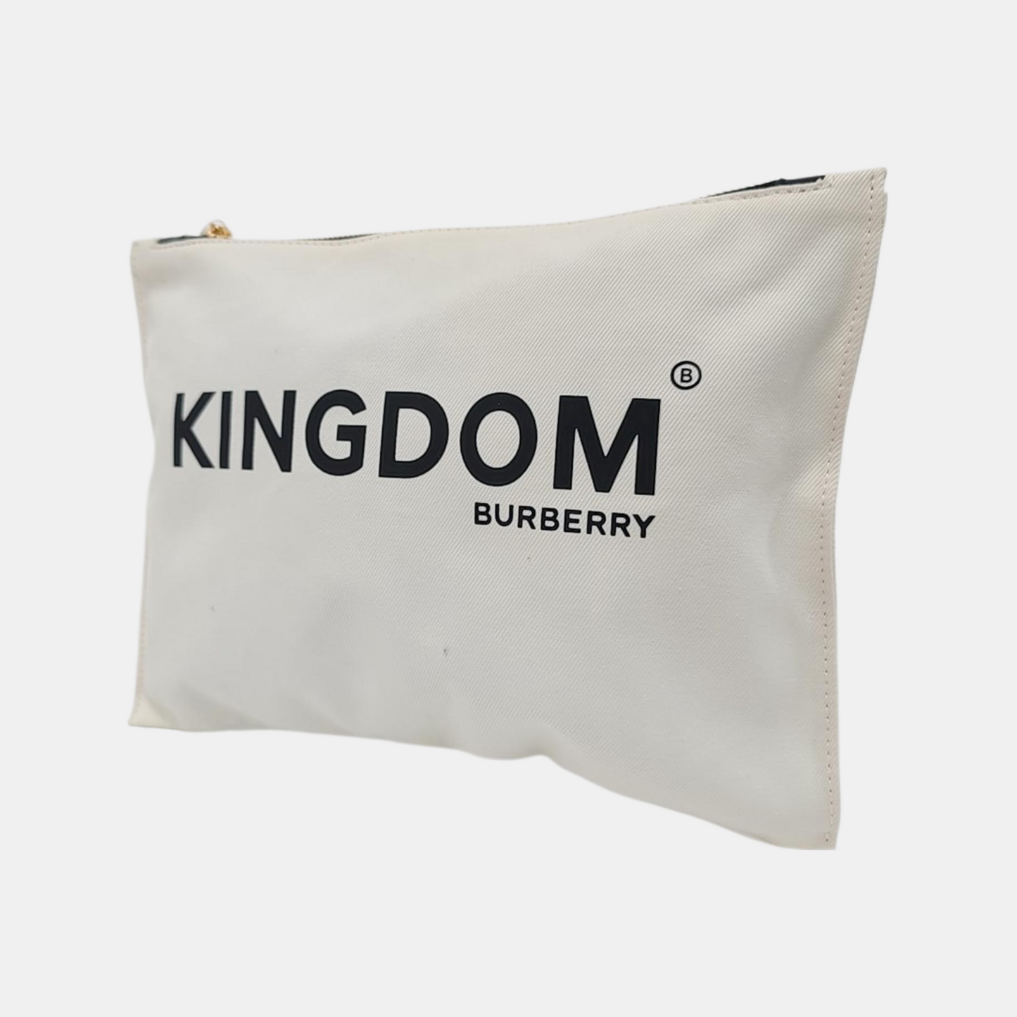 BURBERRY White Canvas Handbag Golden hardware-(SKU)-954185798