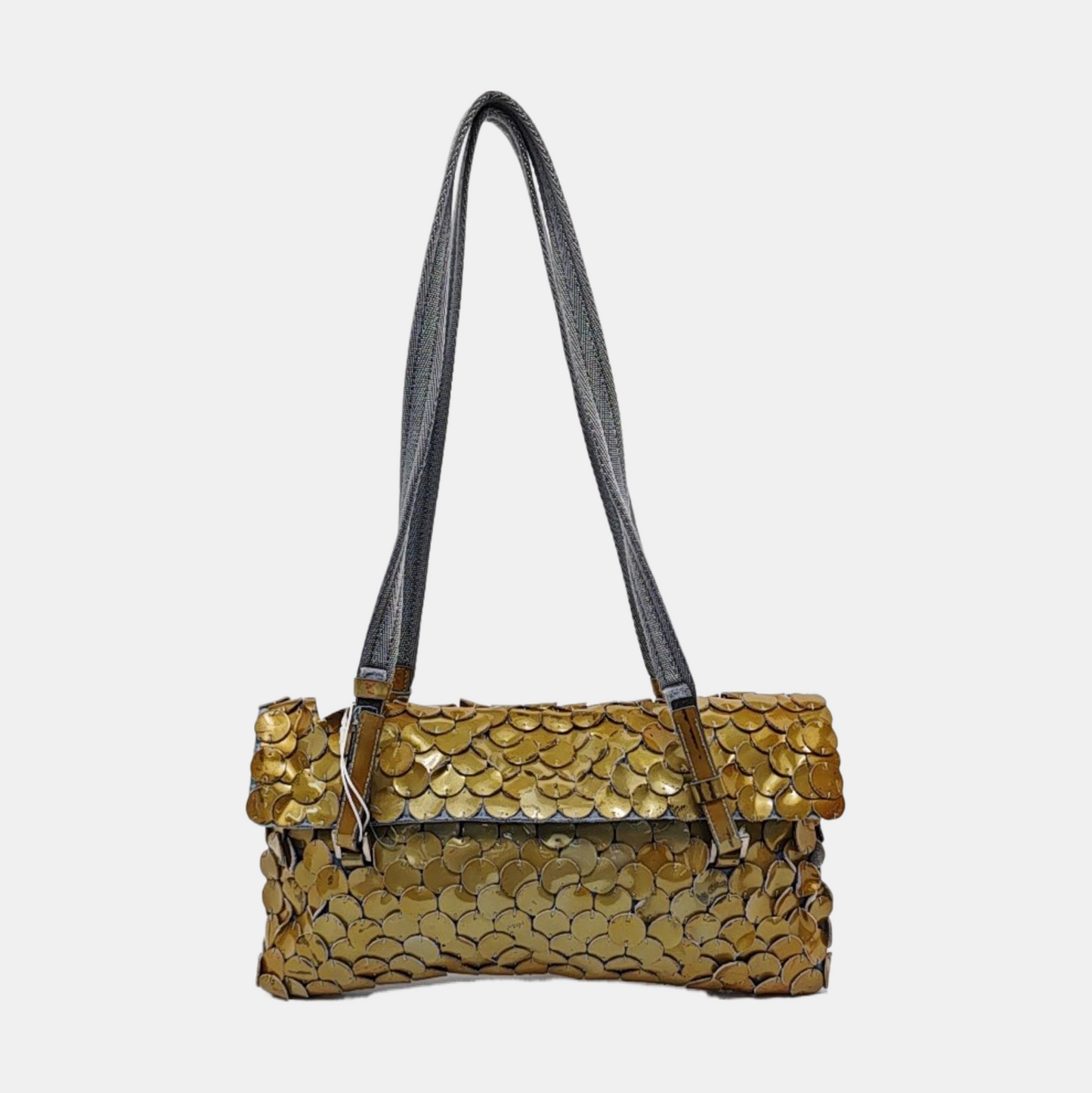 PRADA Light Green Cowhide Shoulder Bag Silver Hardware-(SKU)-11690534