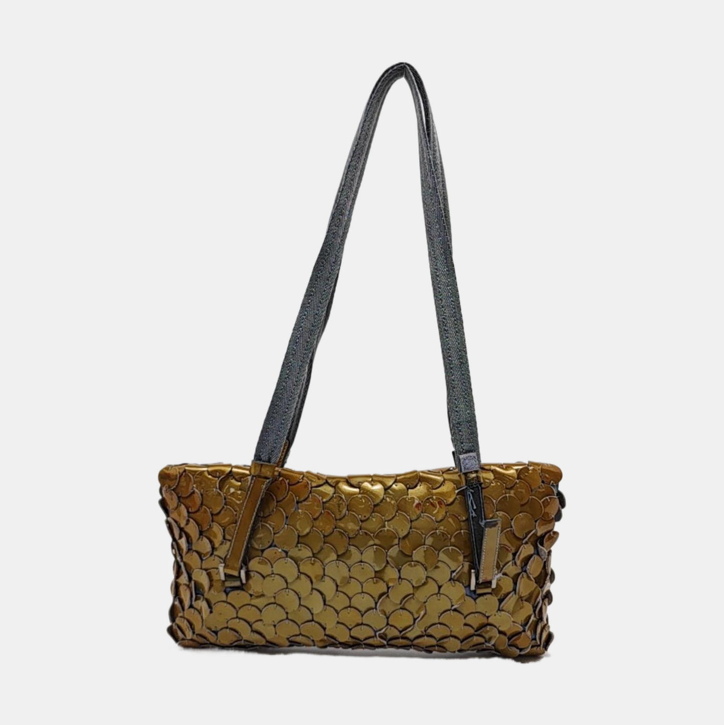 PRADA Light Green Cowhide Shoulder Bag Silver Hardware-(SKU)-11690534