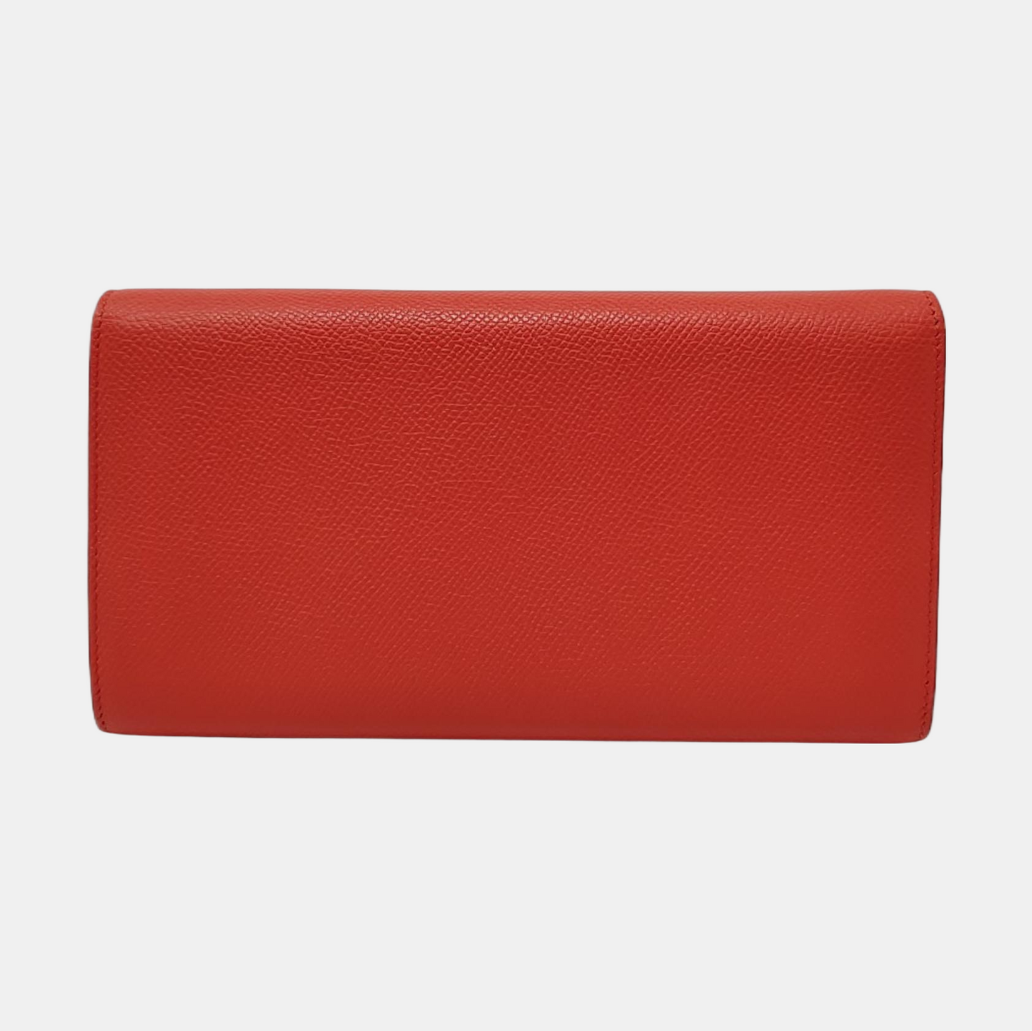 CELINE TROTTEUR Large size Red Leather Wallet Golden hardware-(SKU)-954216464