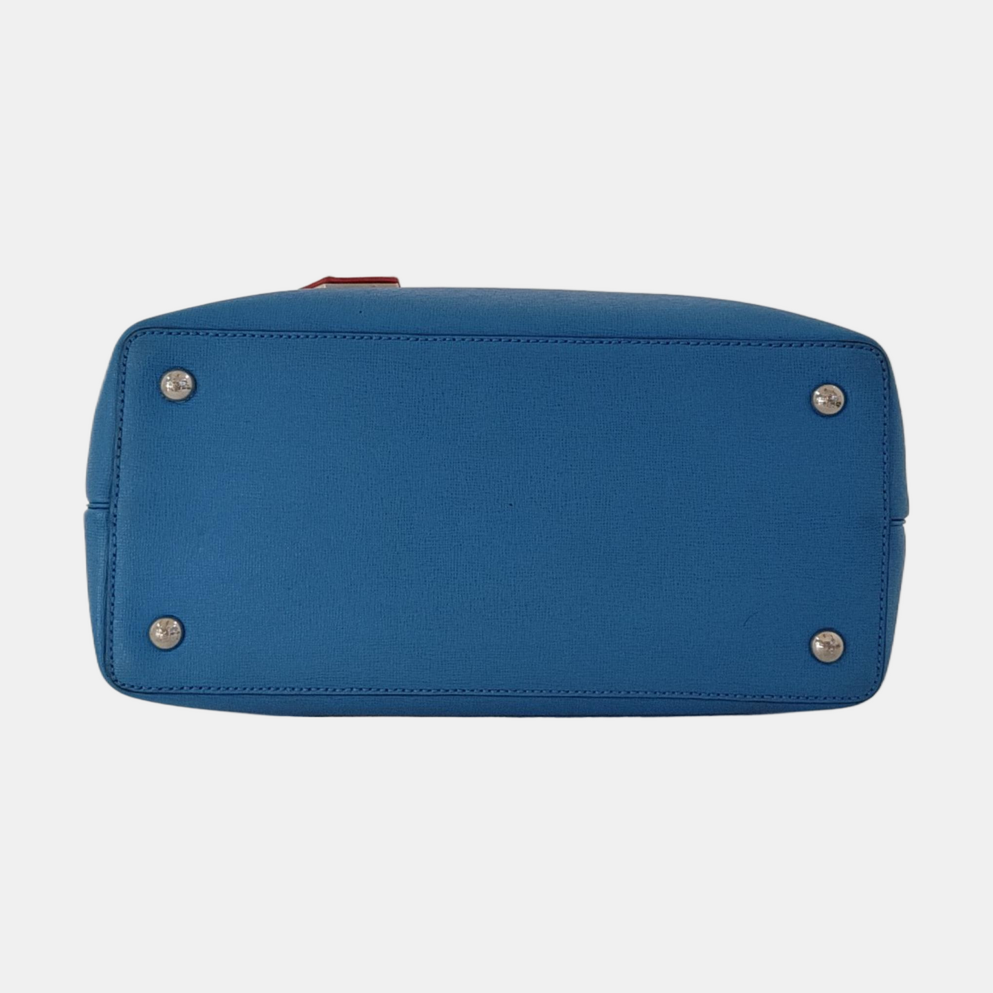 FENDI 2 Jours Small size Blue Cowhide Little Monster Shoulder Bag Handbag Crossbody Bag Silver Hardware Removable shoulder strap-(SKU)-954330398