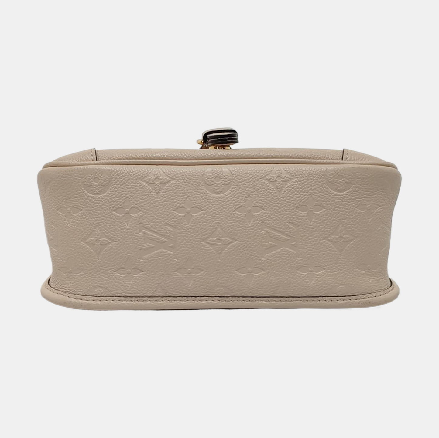 LOUIS VUITTON DIANE Beige Leather Monogram Shoulder Bag Tote with Detachable Strap-(SKU)-954097880