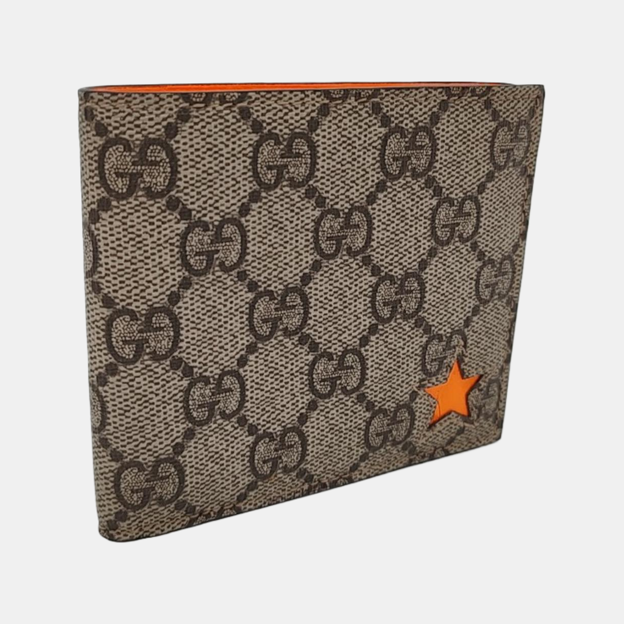 GUCCI Brown coated canvas vintage wallet-(SKU)-954260117