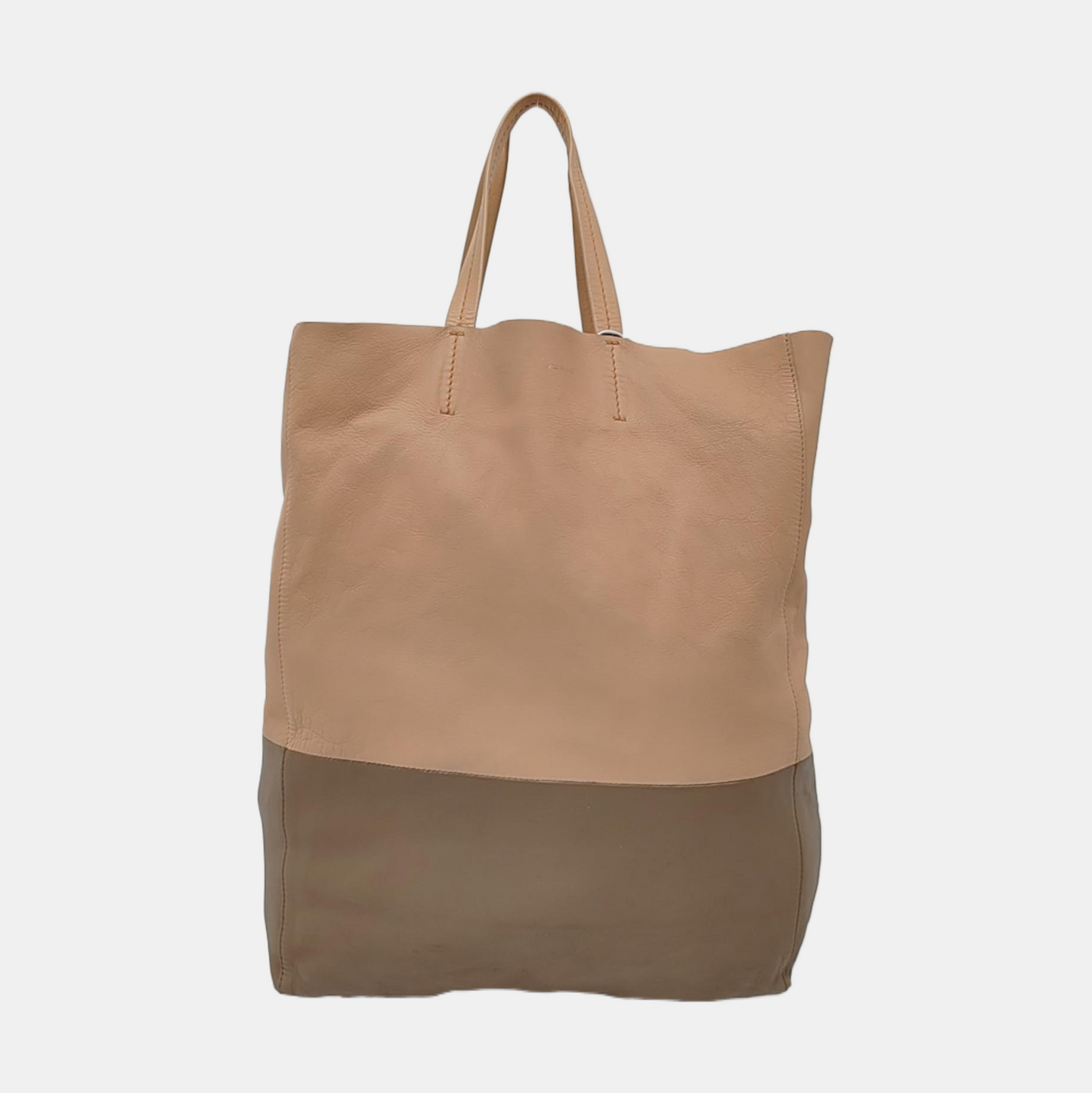CELINE VERTICAL CABAS Colorful Leather Handbag Single Shoulder Bag Golden hardware-(SKU)-954467809