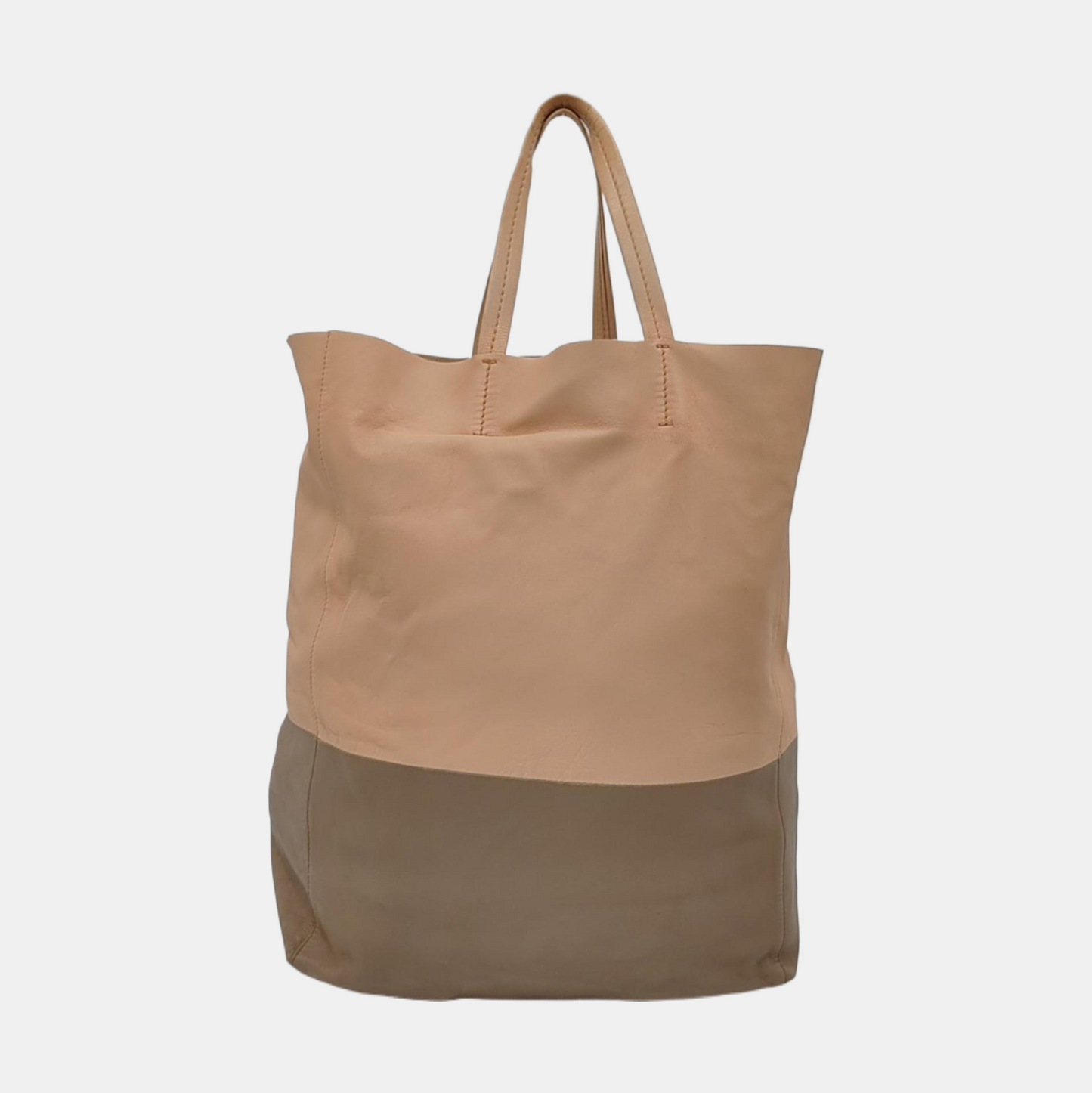 CELINE VERTICAL CABAS Colorful Leather Handbag Single Shoulder Bag Golden hardware-(SKU)-954467809