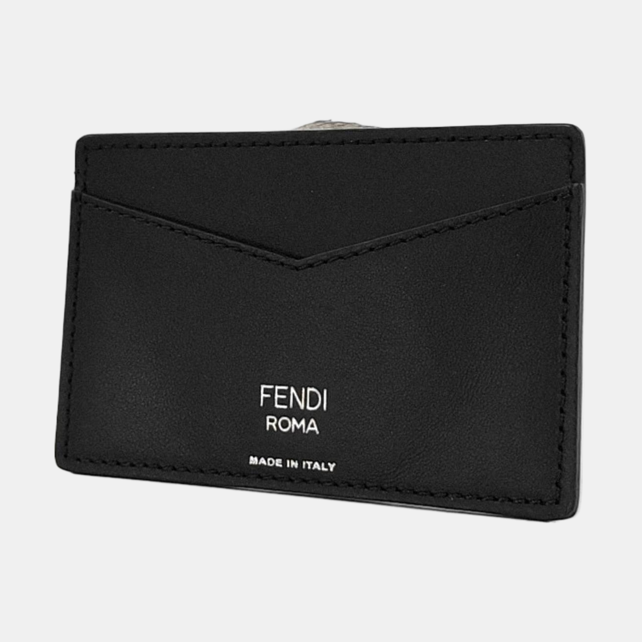 FENDI Black Coated Canvas Card Case-(SKU)-939813905