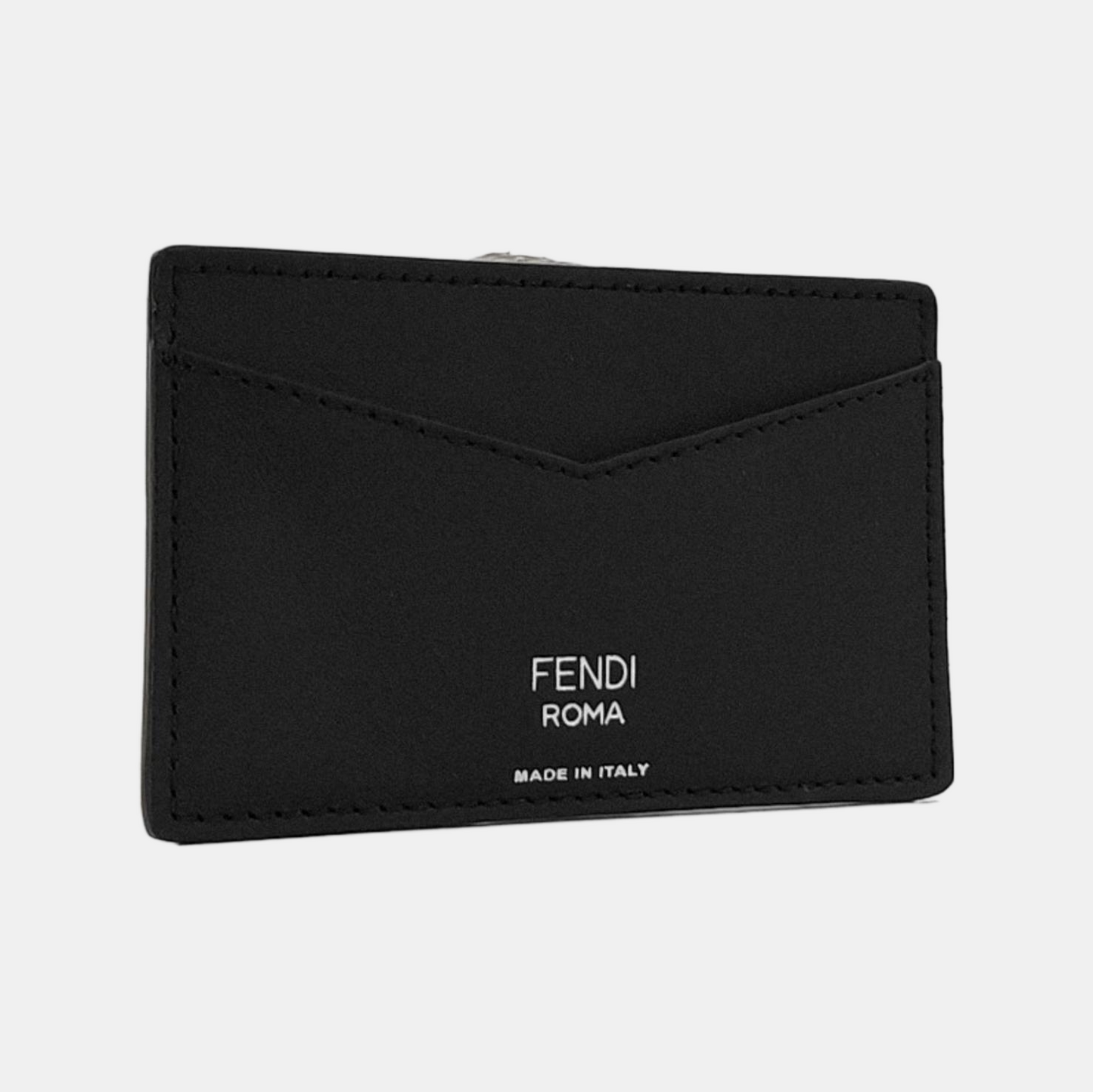 FENDI Black Coated Canvas Card Case-(SKU)-939813905