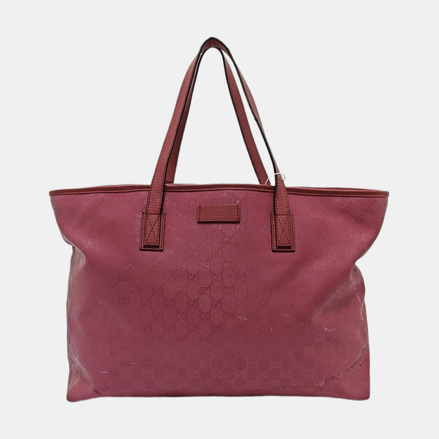 GUCCI GG Imprime Pink Coated Canvas Monogram Single Shoulder Bag Golden hardware-(SKU)-953705541