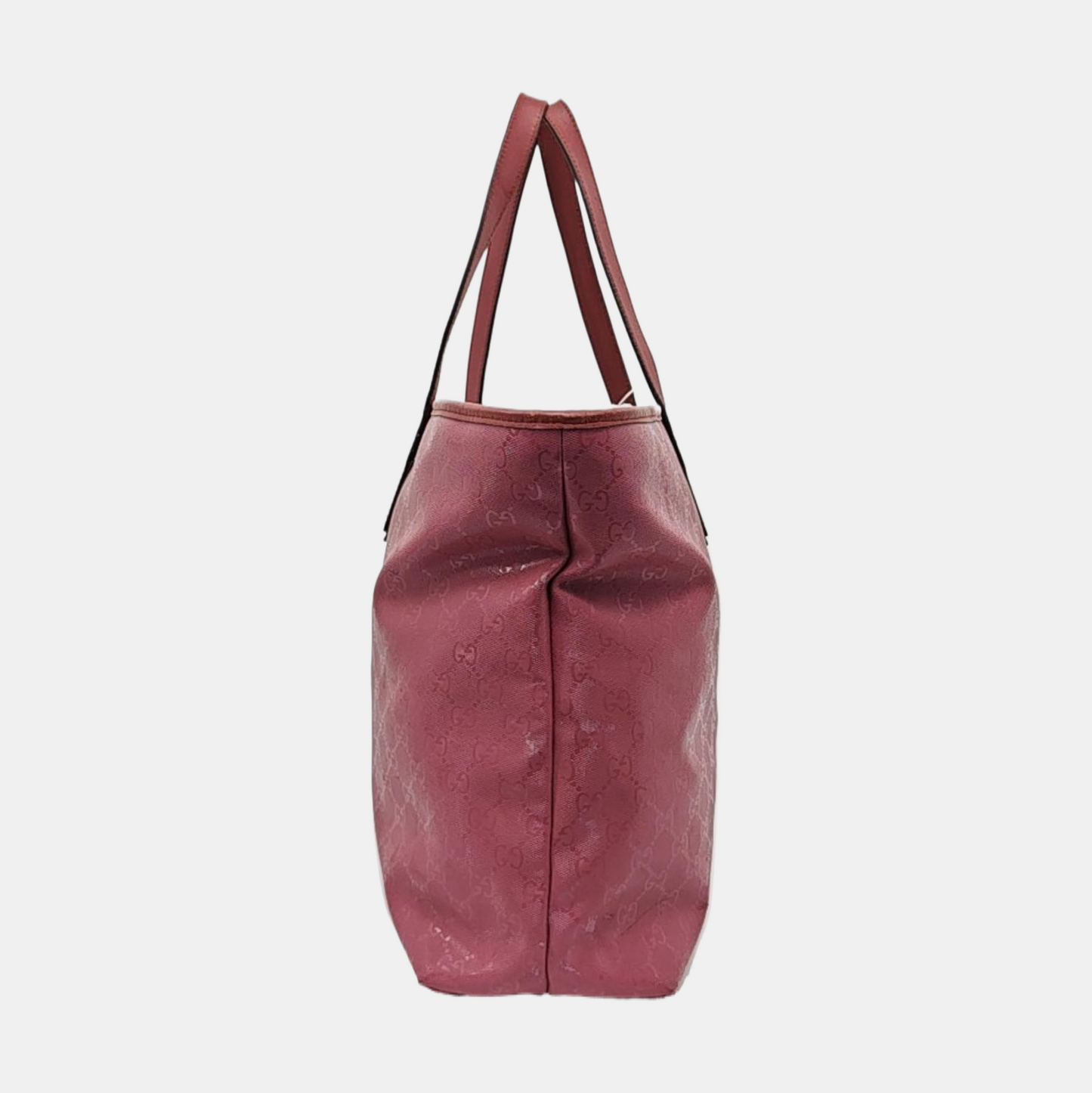 GUCCI GG Imprime Pink Coated Canvas Monogram Single Shoulder Bag Golden hardware-(SKU)-953705541