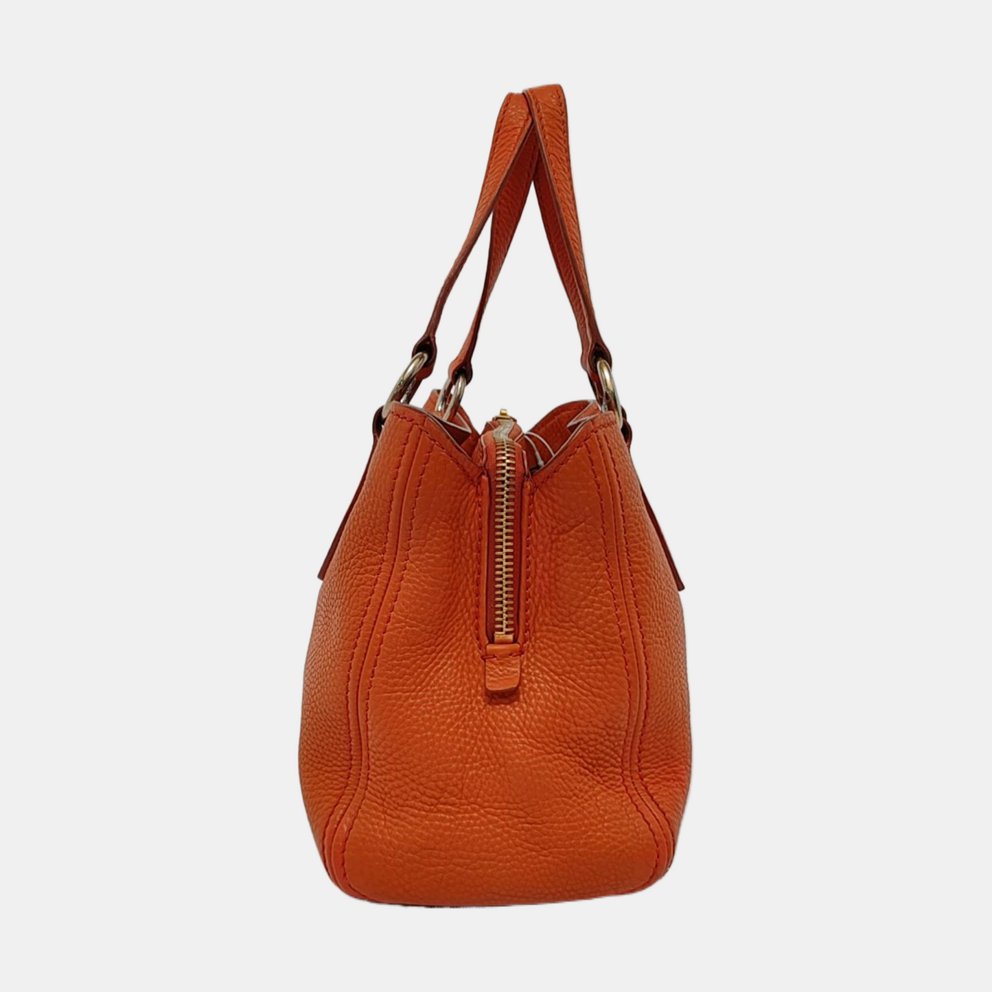 Miu Miu Tote bag Orange Cowhide Single Shoulder Bag Handbag Crossbody Bag Silver Hardware Removable shoulder strap-(SKU)-954144217