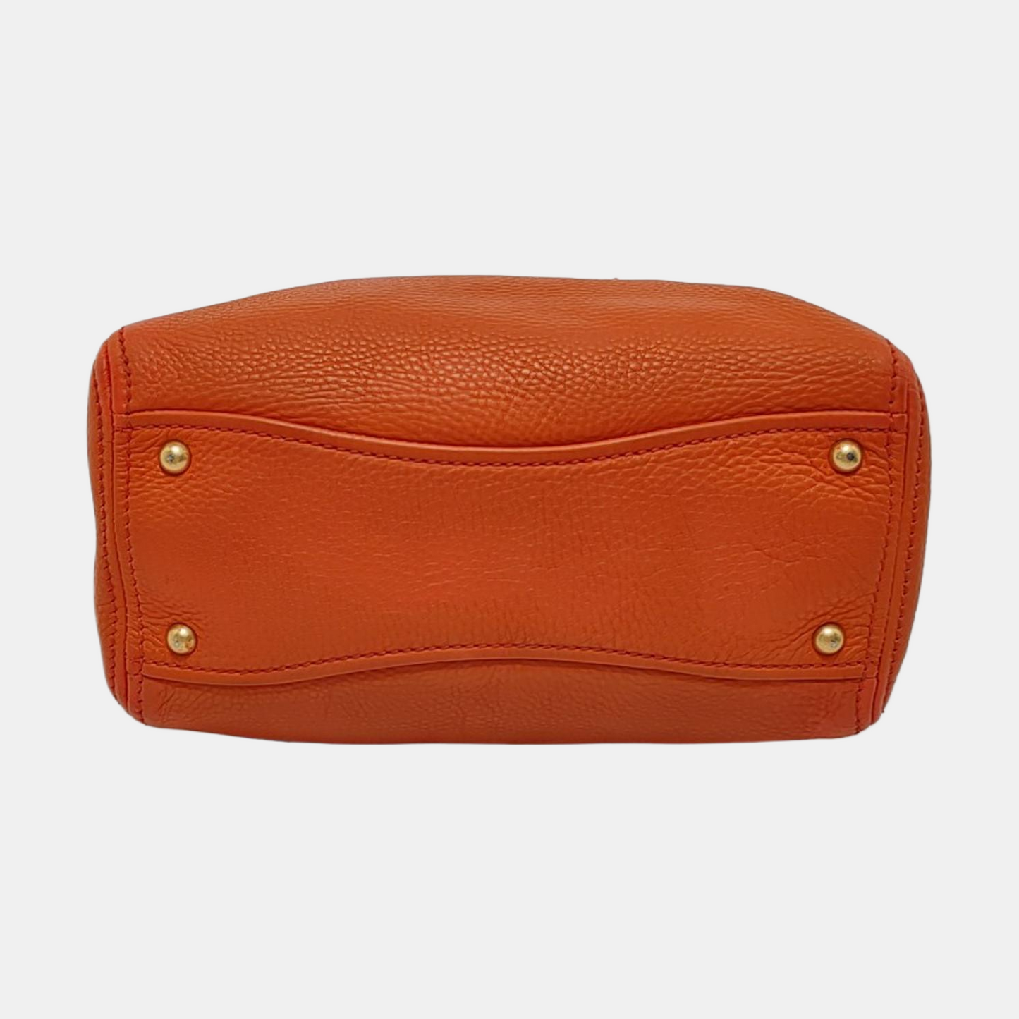 Miu Miu Tote bag Orange Cowhide Single Shoulder Bag Handbag Crossbody Bag Silver Hardware Removable shoulder strap-(SKU)-954144217