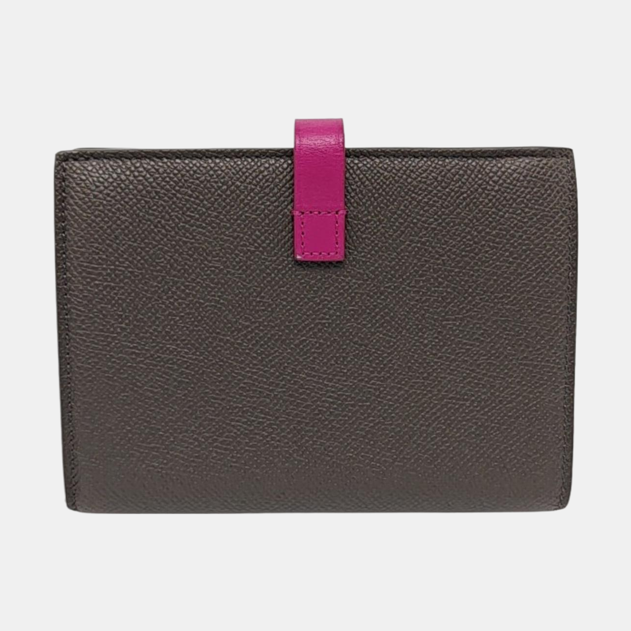 CELINE Medium size Gray Cowhide Wallet Silver Hardware-(SKU)-954228517