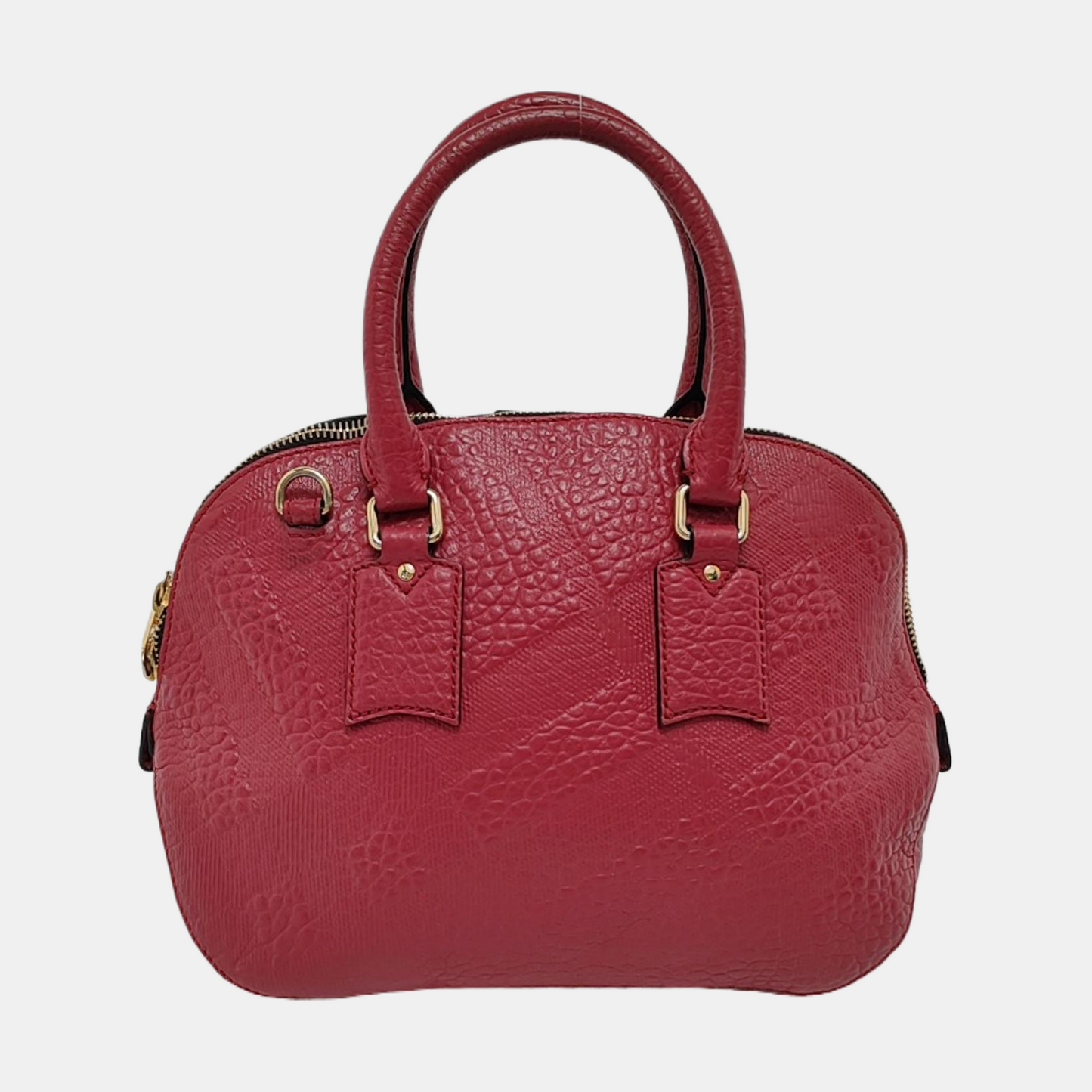BURBERRY Clifton Medium size Red Cowhide Single Shoulder Bag Handbag Crossbody Bag Golden hardware Removable shoulder strap-(SKU)-954487883