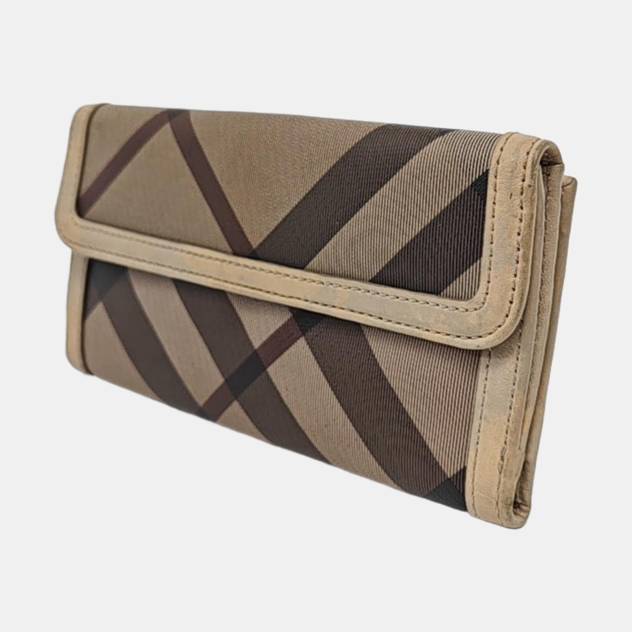 BURBERRY Multicolor Canvas Wallet Silver Hardware-(SKU)-954320481