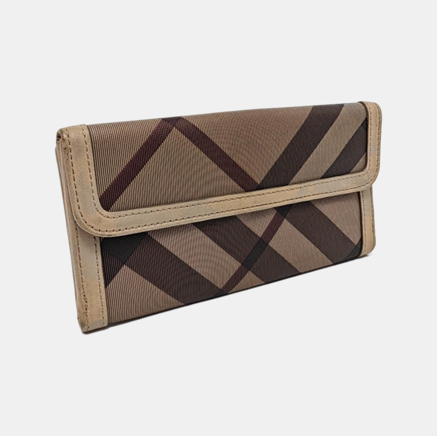BURBERRY Multicolor Canvas Wallet Silver Hardware-(SKU)-954320481