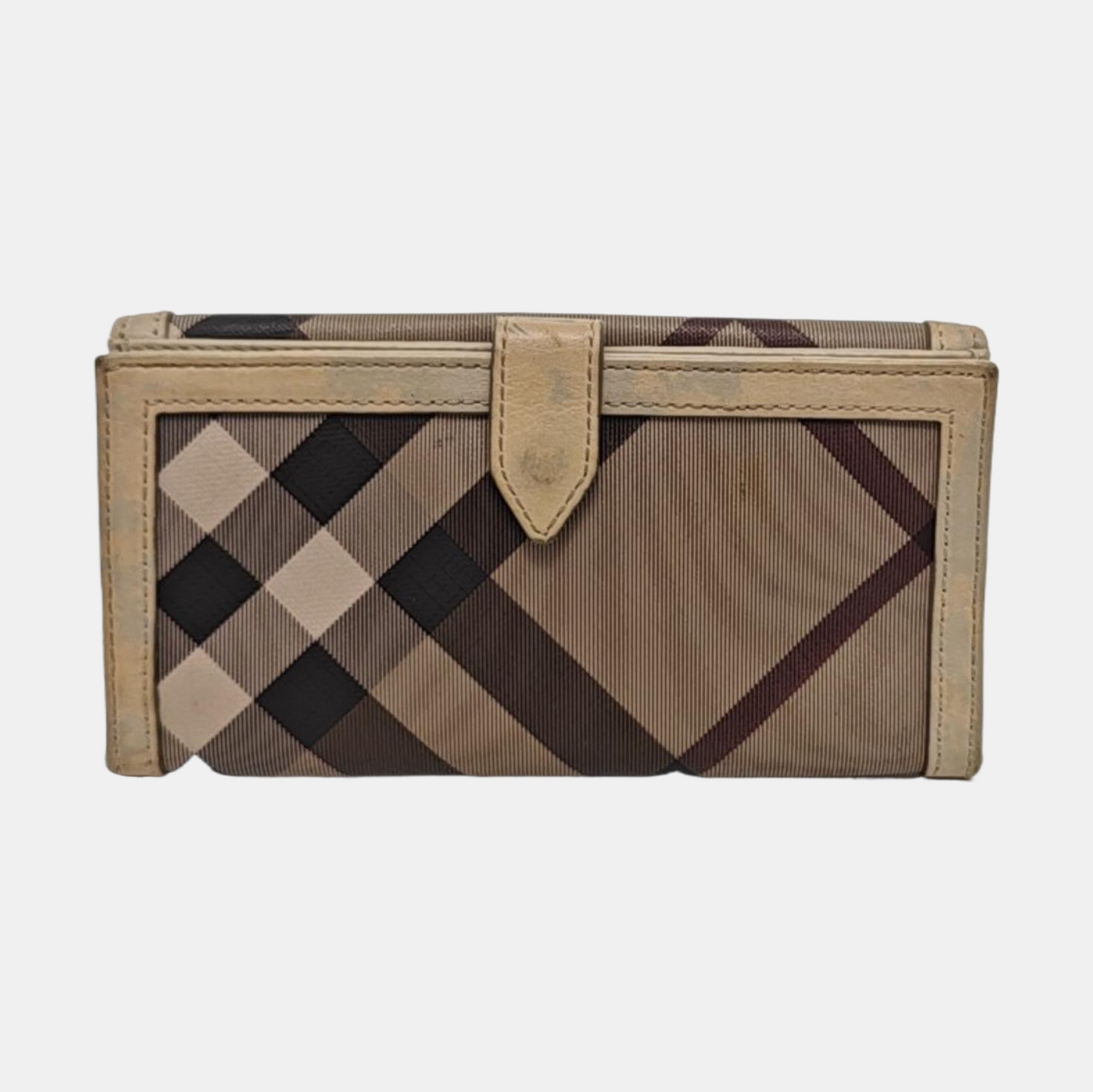 BURBERRY Multicolor Canvas Wallet Silver Hardware-(SKU)-954320481