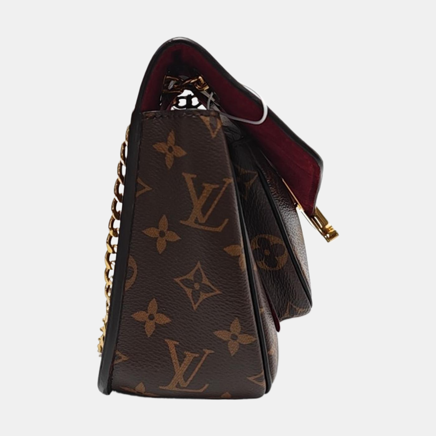LOUIS VUITTON PASSY Brown Coated Canvas Monogram Shoulder Bag Crossbody with Gold Hardware-(SKU)-954357157