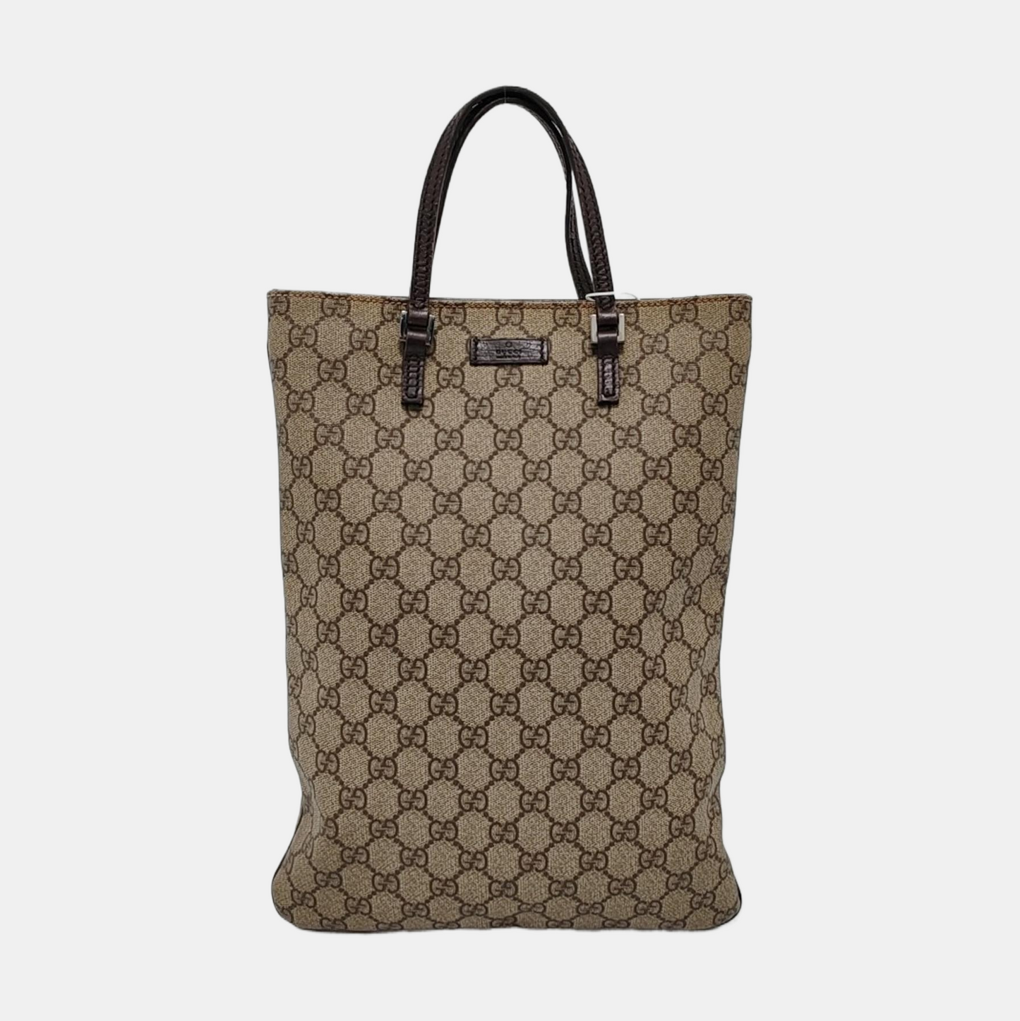 GUCCI Tote bag Ebony Coated Canvas Monogrammed Handbag Black hardware-(SKU)-954704825