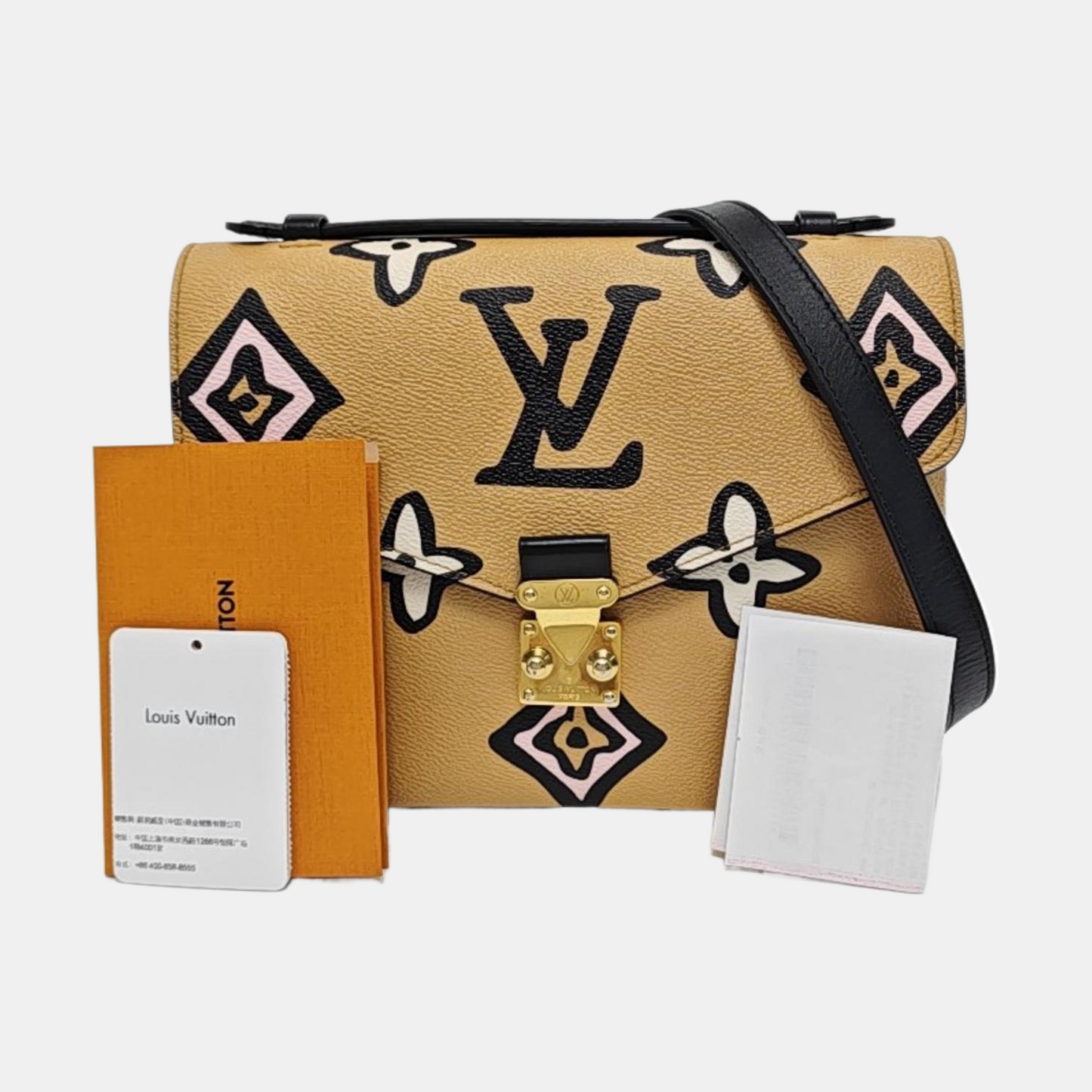 LOUIS VUITTON MÉTIS Medium Brown Coated Canvas Printed Messenger Bag Single Shoulder Bag Handbag Detachable Strap-(SKU)-954441029