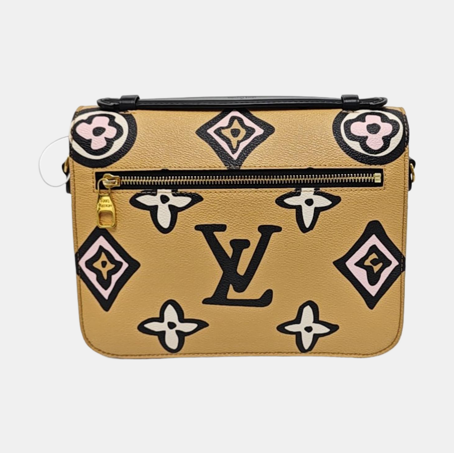 LOUIS VUITTON MÉTIS Medium Brown Coated Canvas Printed Messenger Bag Single Shoulder Bag Handbag Detachable Strap-(SKU)-954441029