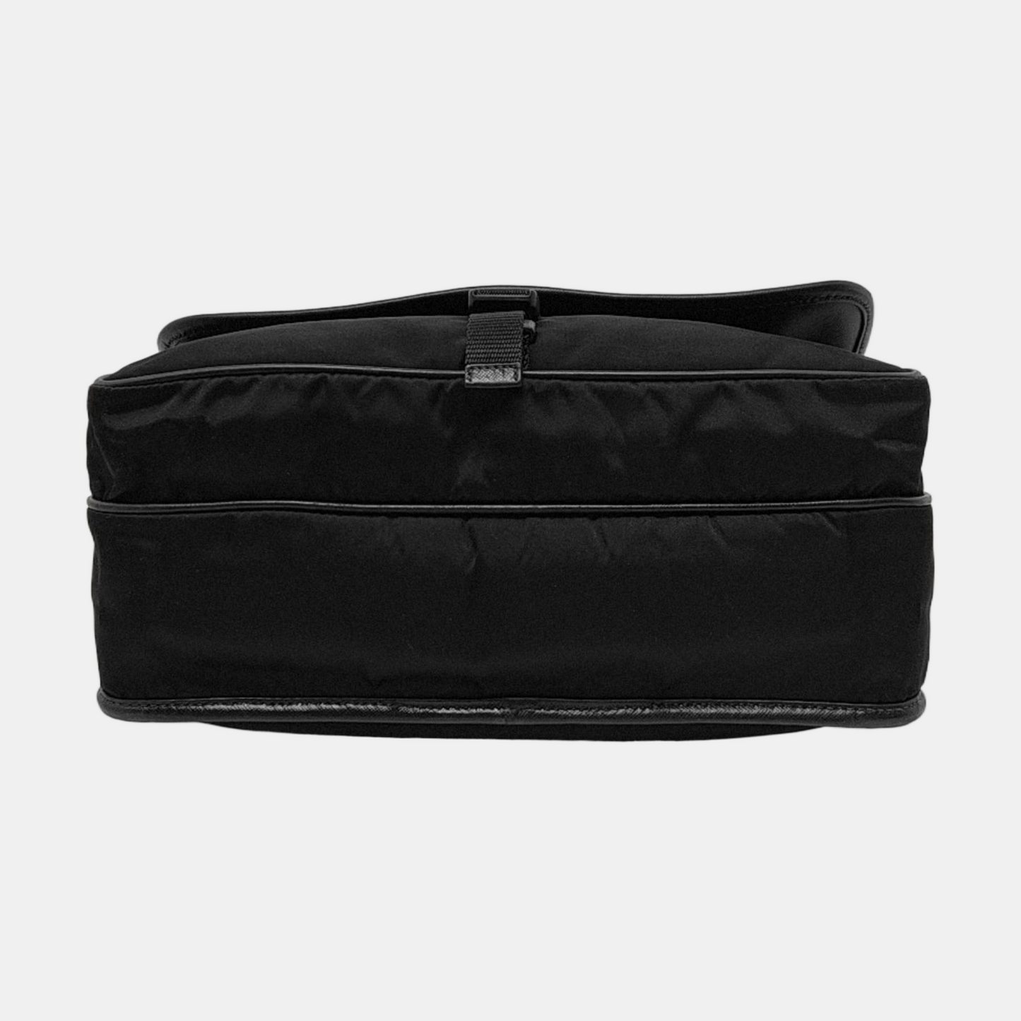 PRADA Black Nylon Single Shoulder Bag Crossbody Bag Silver Hardware-(SKU)-954414851
