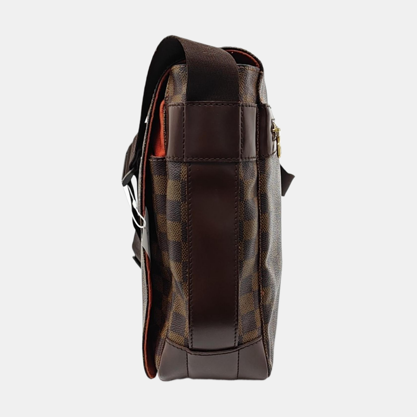 LOUIS VUITTON BASTILLE Brown Coated Canvas Checkered Single Shoulder Bag Crossbody Golden hardware-(SKU)-954553380