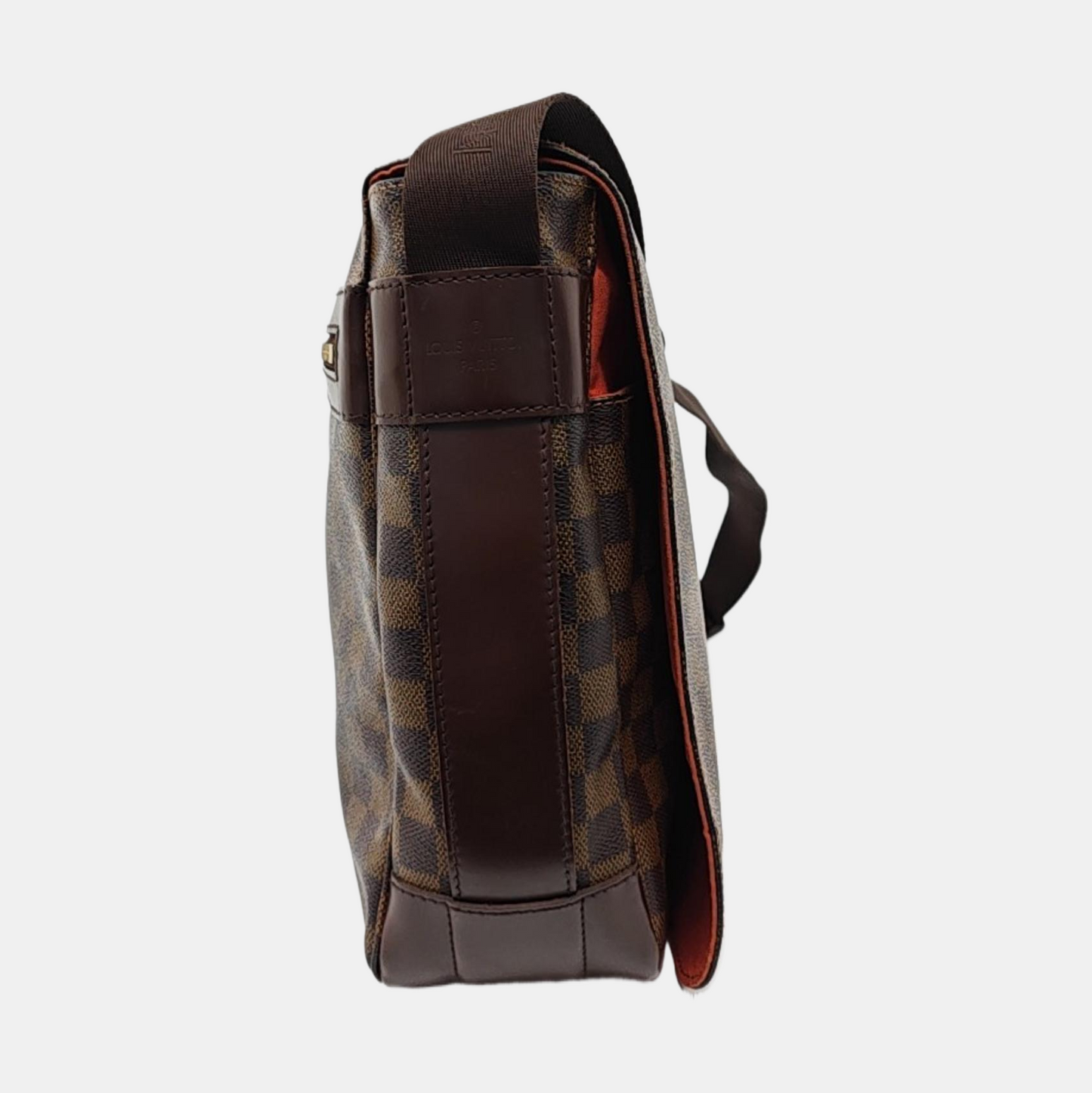LOUIS VUITTON BASTILLE Brown Coated Canvas Checkered Single Shoulder Bag Crossbody Golden hardware-(SKU)-954553380