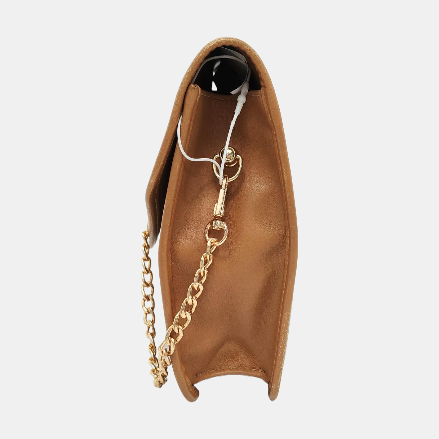 CELINE Khaki Coated Canvas Triumph Clutch Golden hardware-(SKU)-954586171